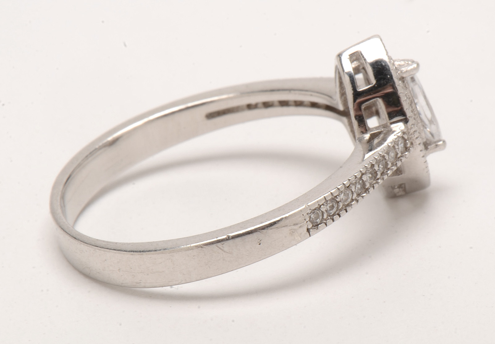 Sterling Silver Marquise Cubic Zirconia Fashion Ring