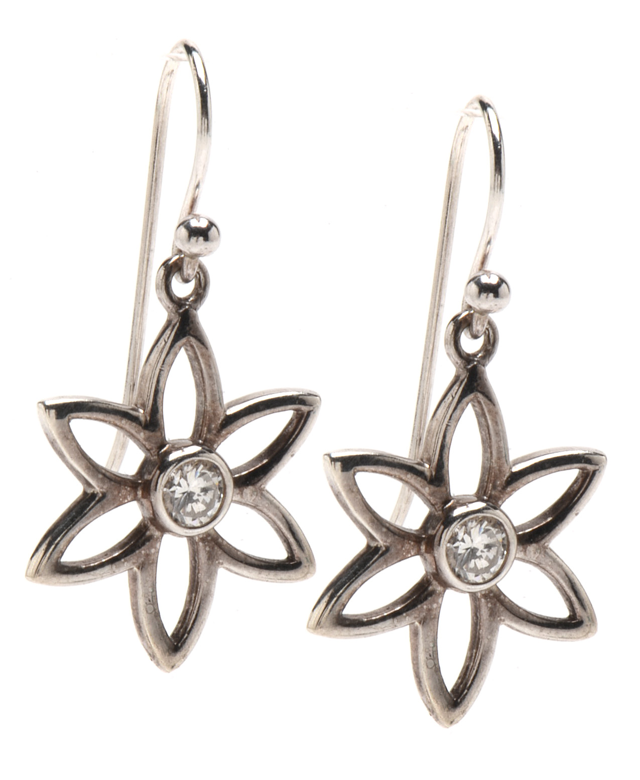 Three Sterling Silver French Hook Pierced Earring Lot