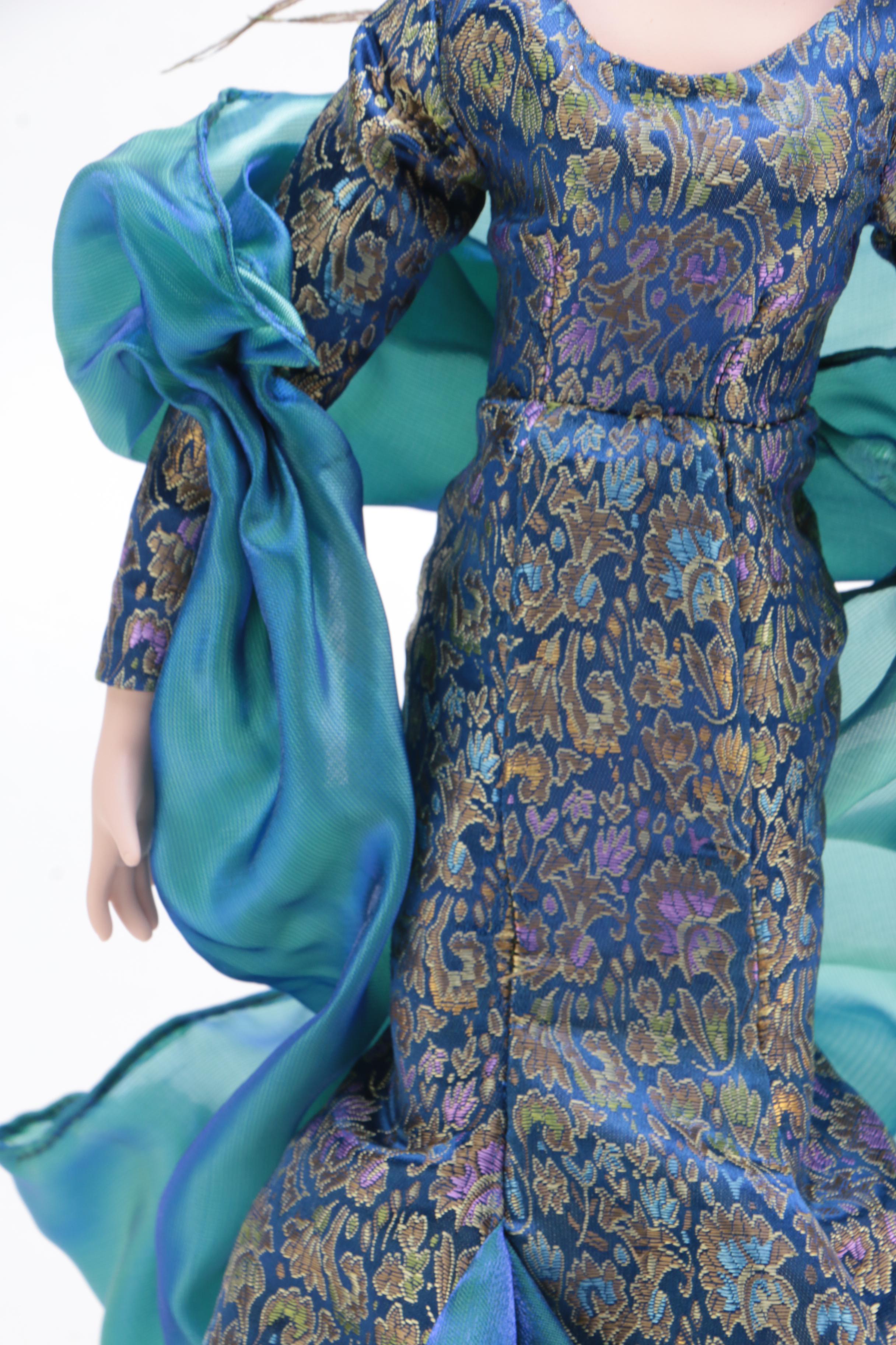 Porcelain Peacock Doll