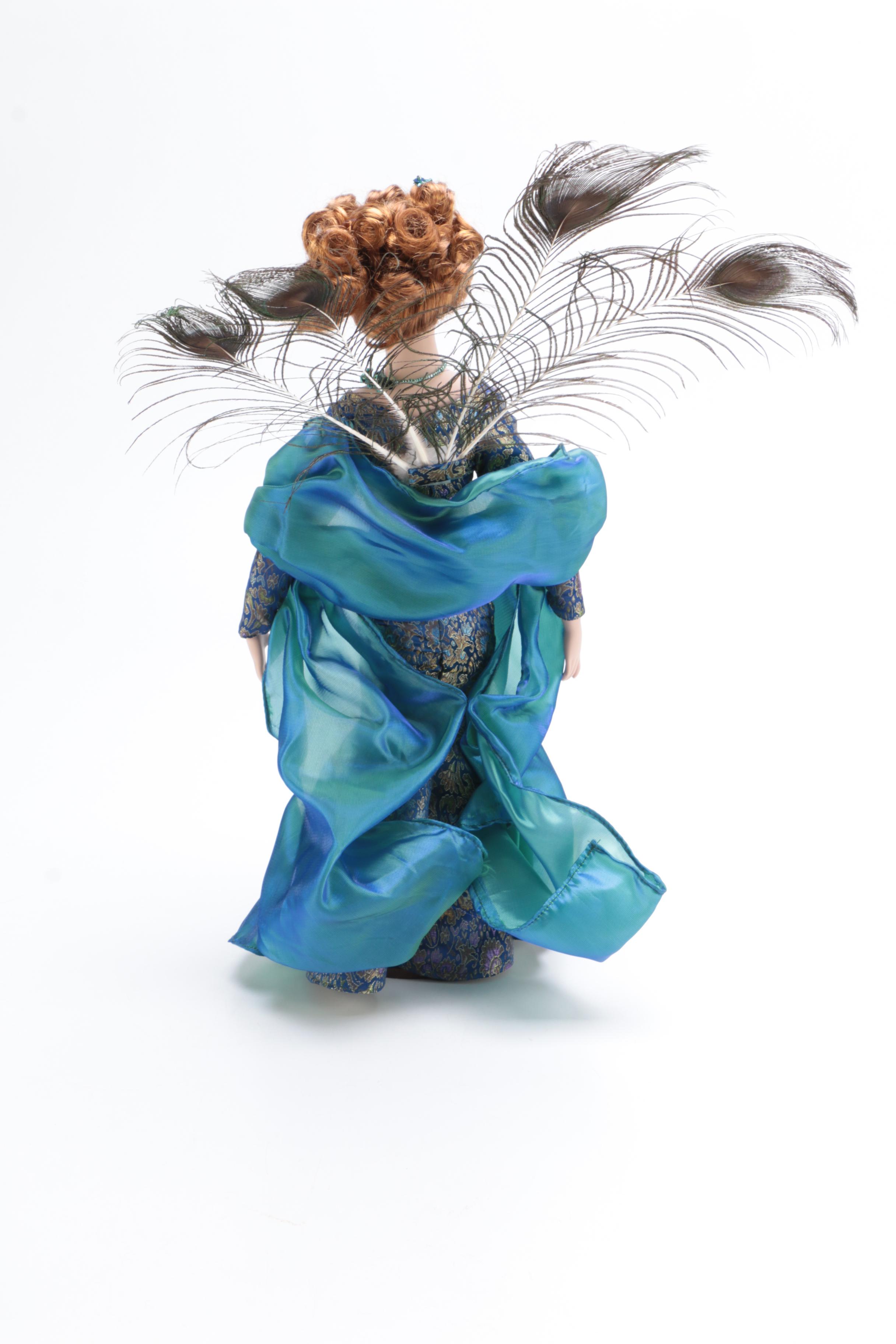 Porcelain Peacock Doll