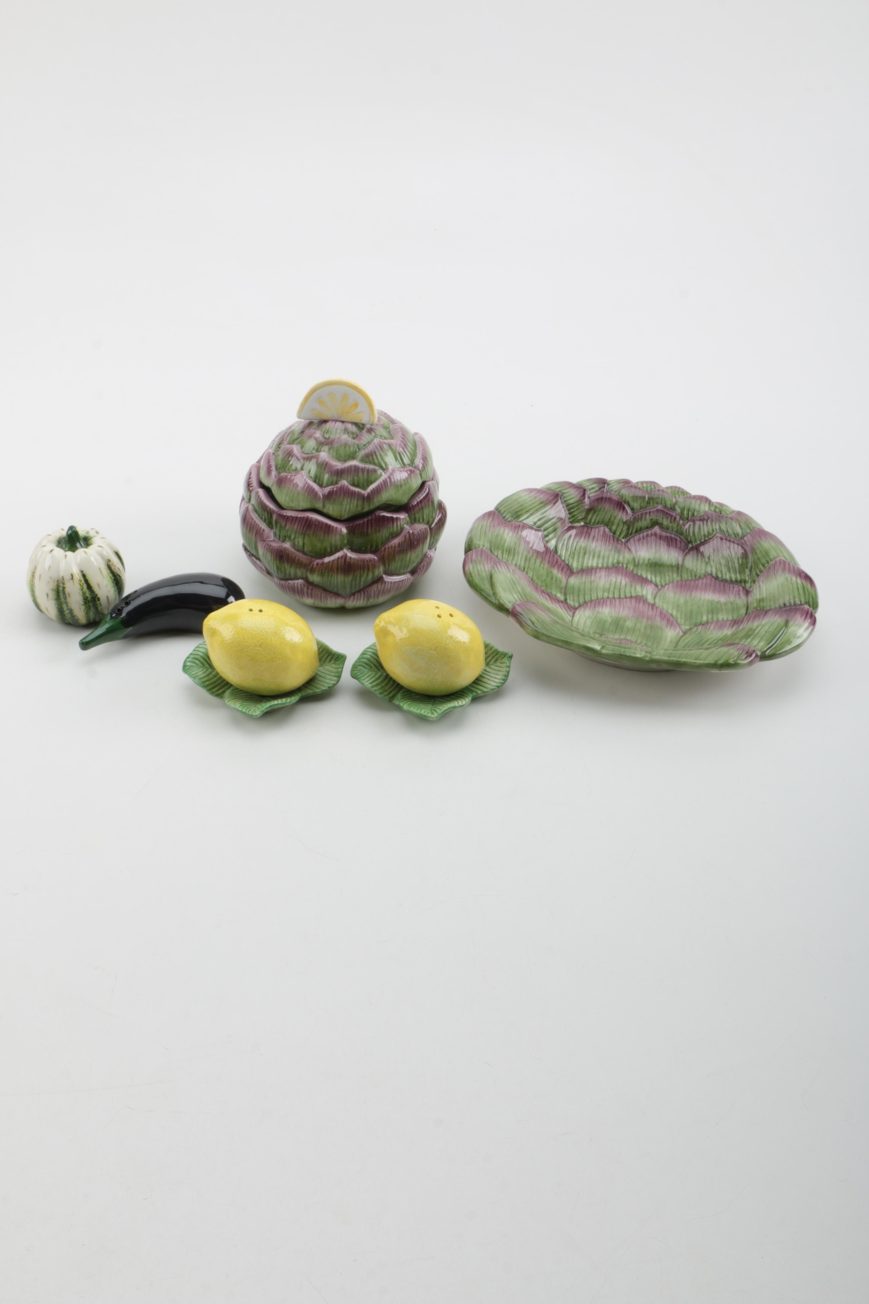 Assorted Fitz and Floyd Tableware