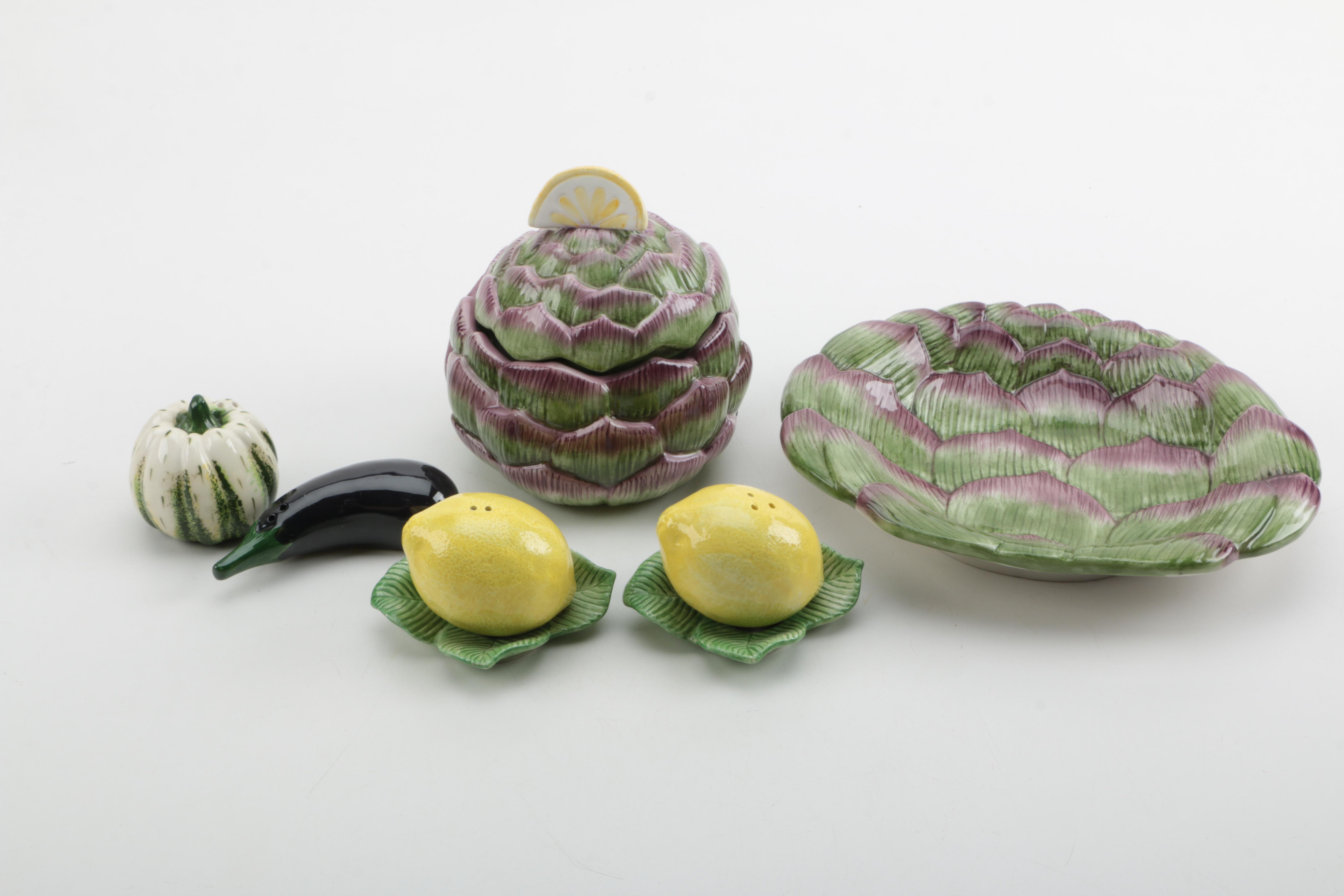 Assorted Fitz and Floyd Tableware