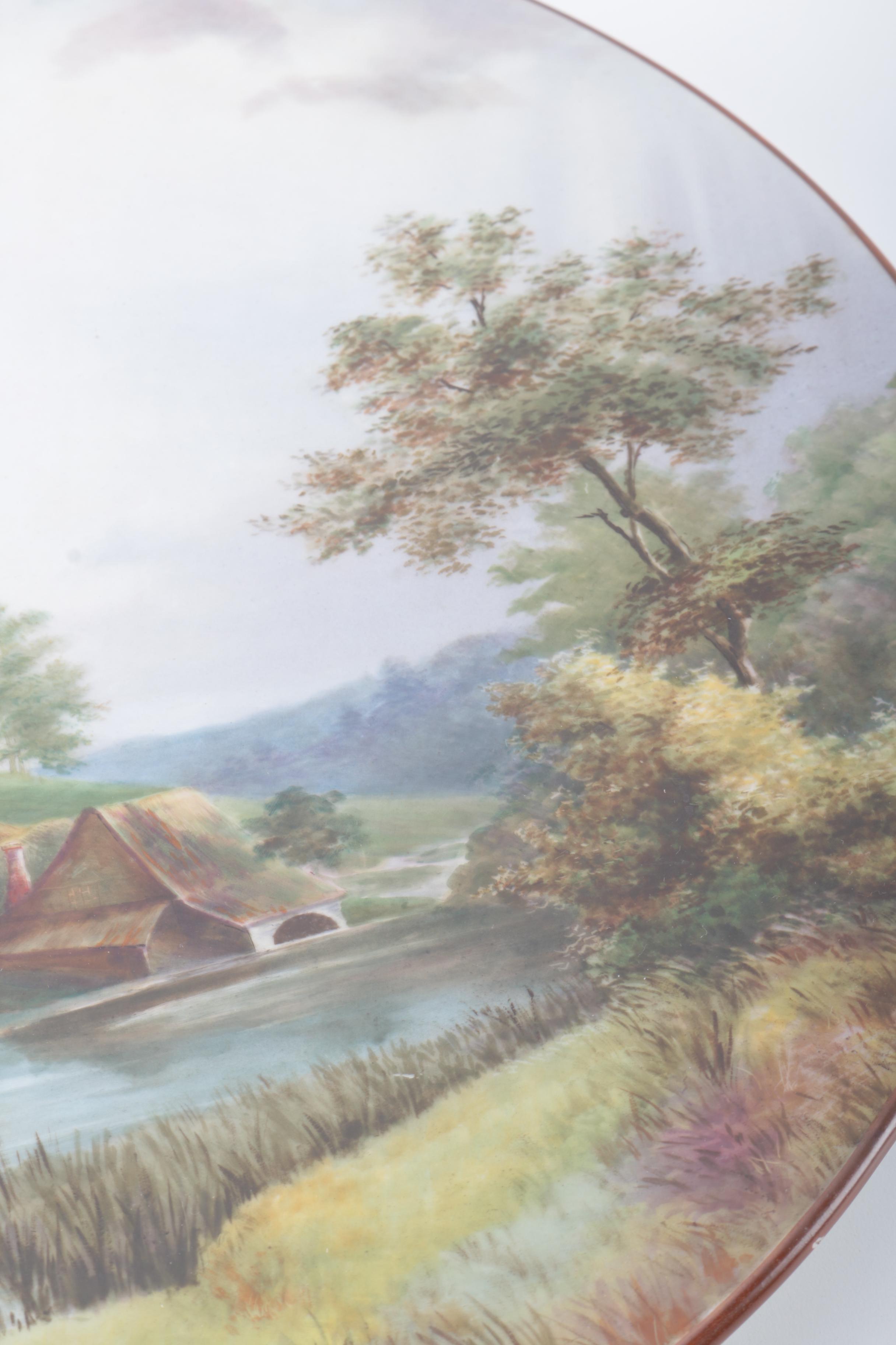 Circa 1880 Derby Crown Ceramic Collector's Plate