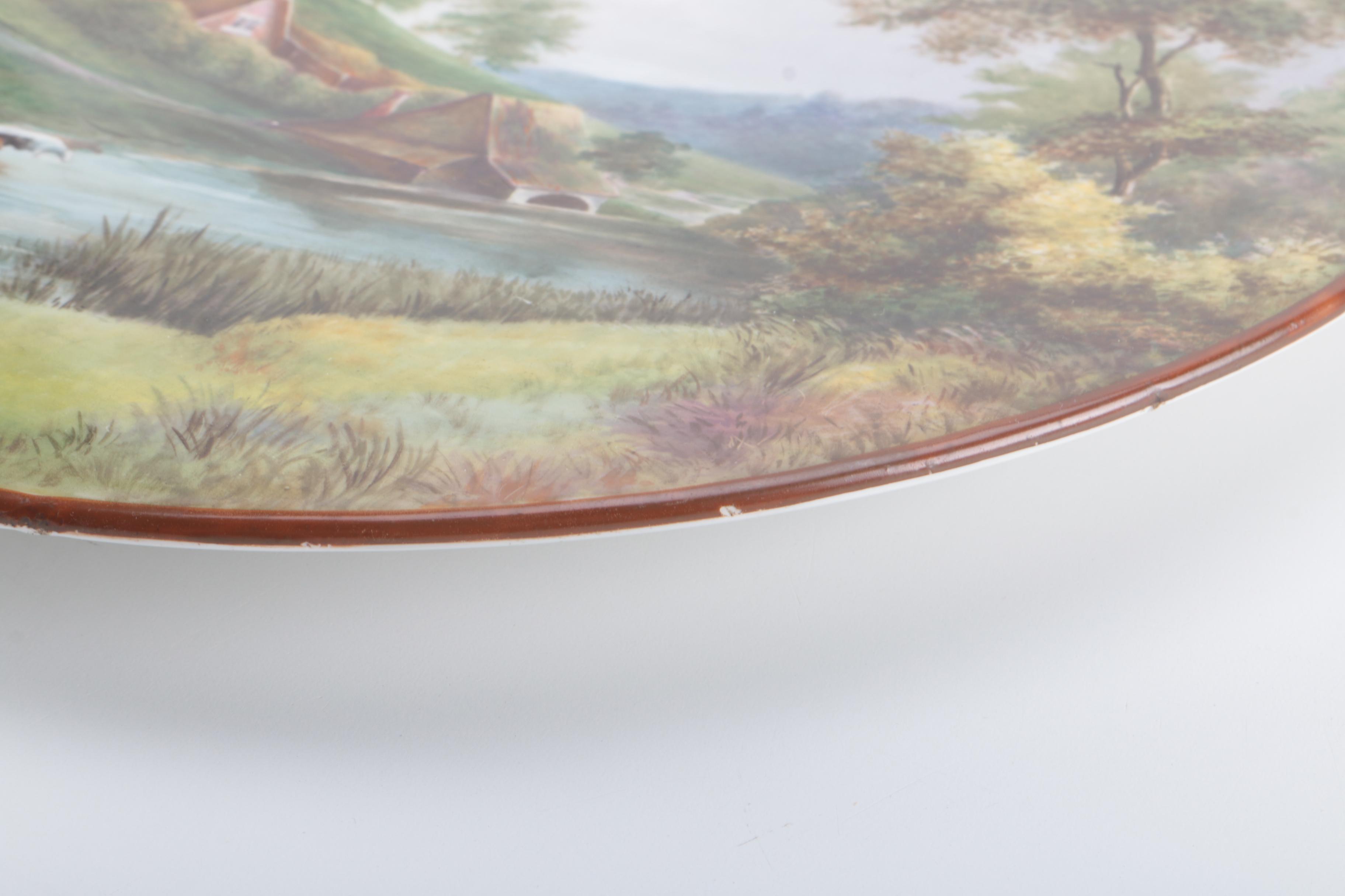 Circa 1880 Derby Crown Ceramic Collector's Plate