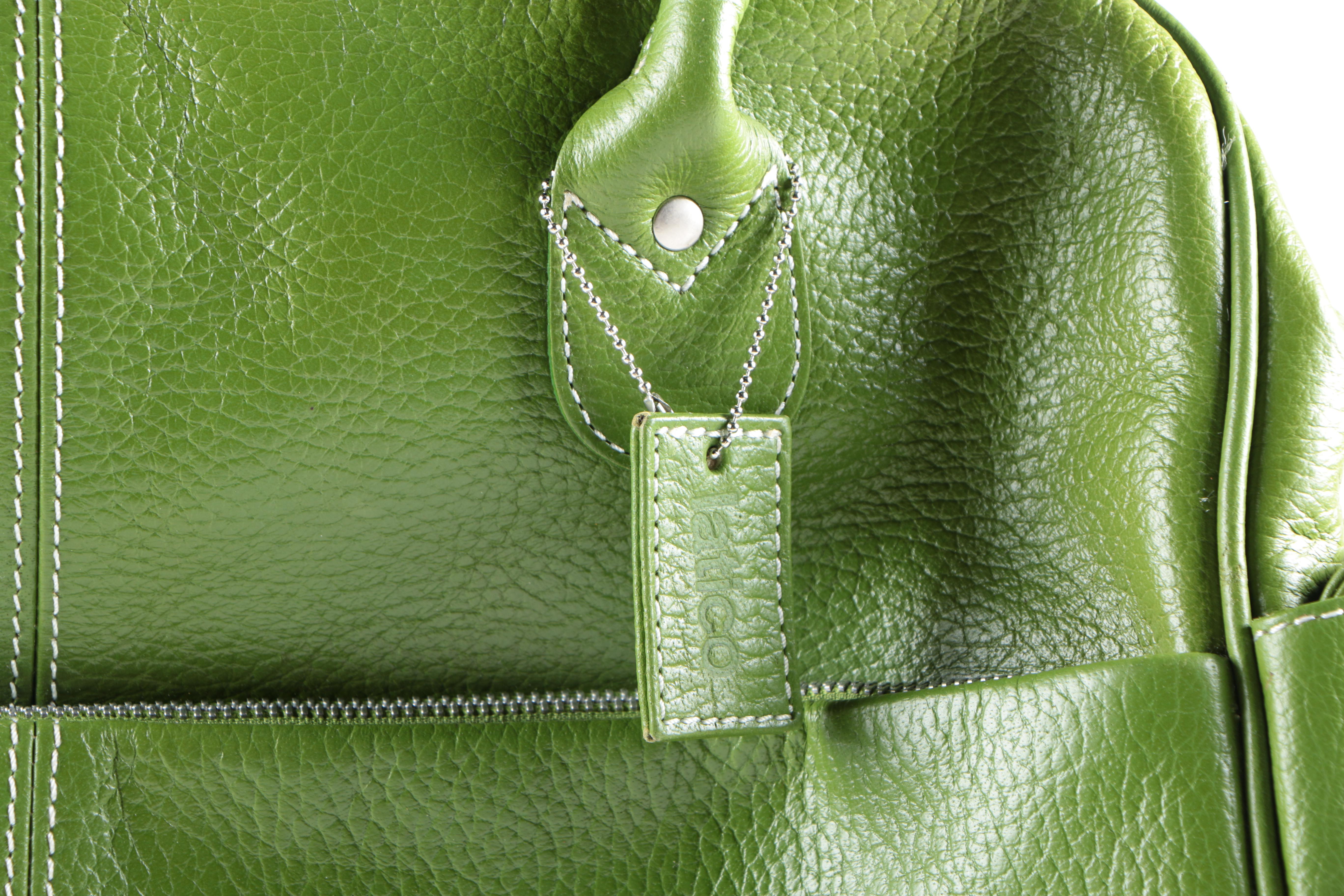 Latico Contrast Stitch Leather Shoulder Handbag