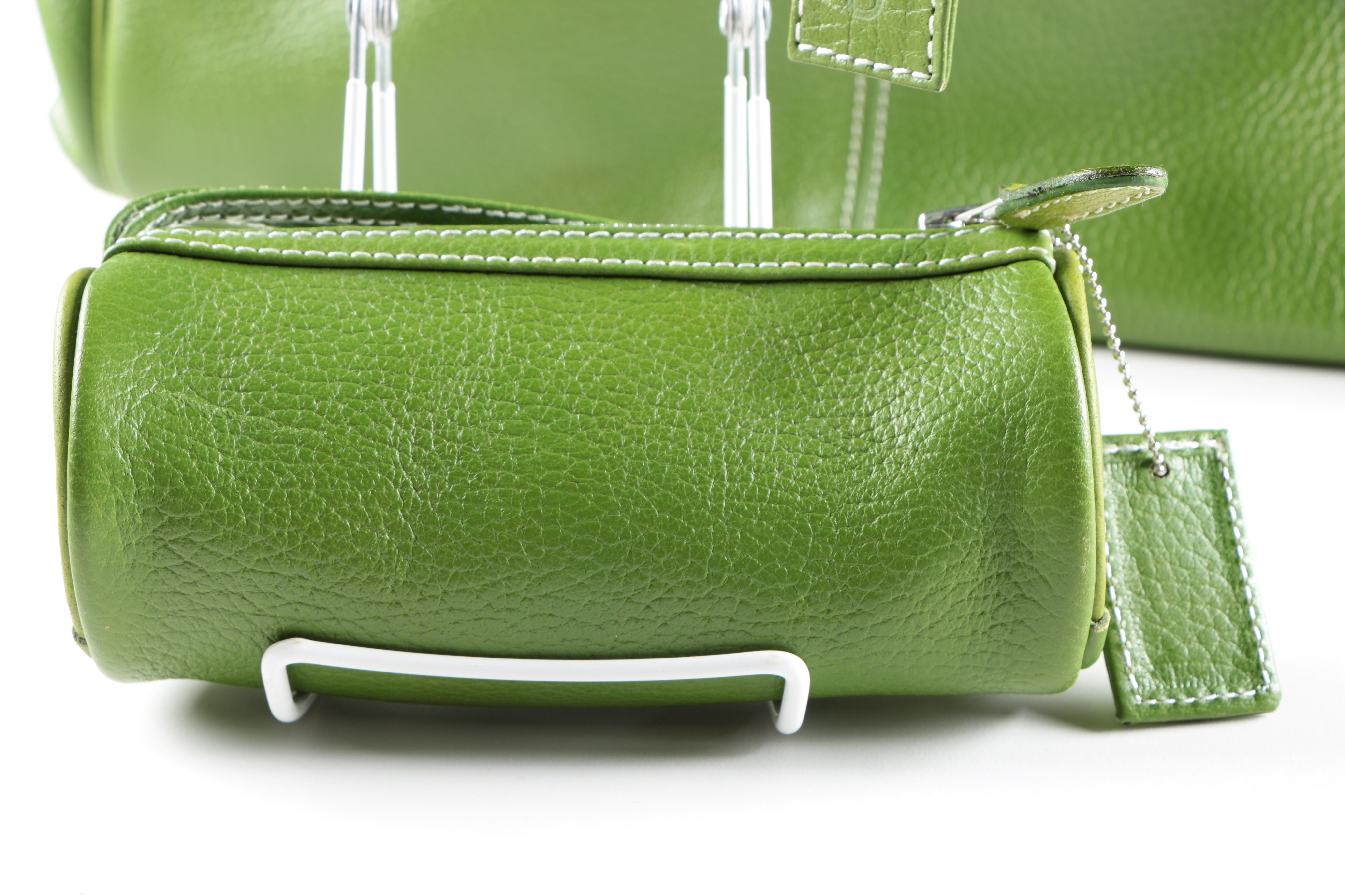 Latico Contrast Stitch Leather Shoulder Handbag