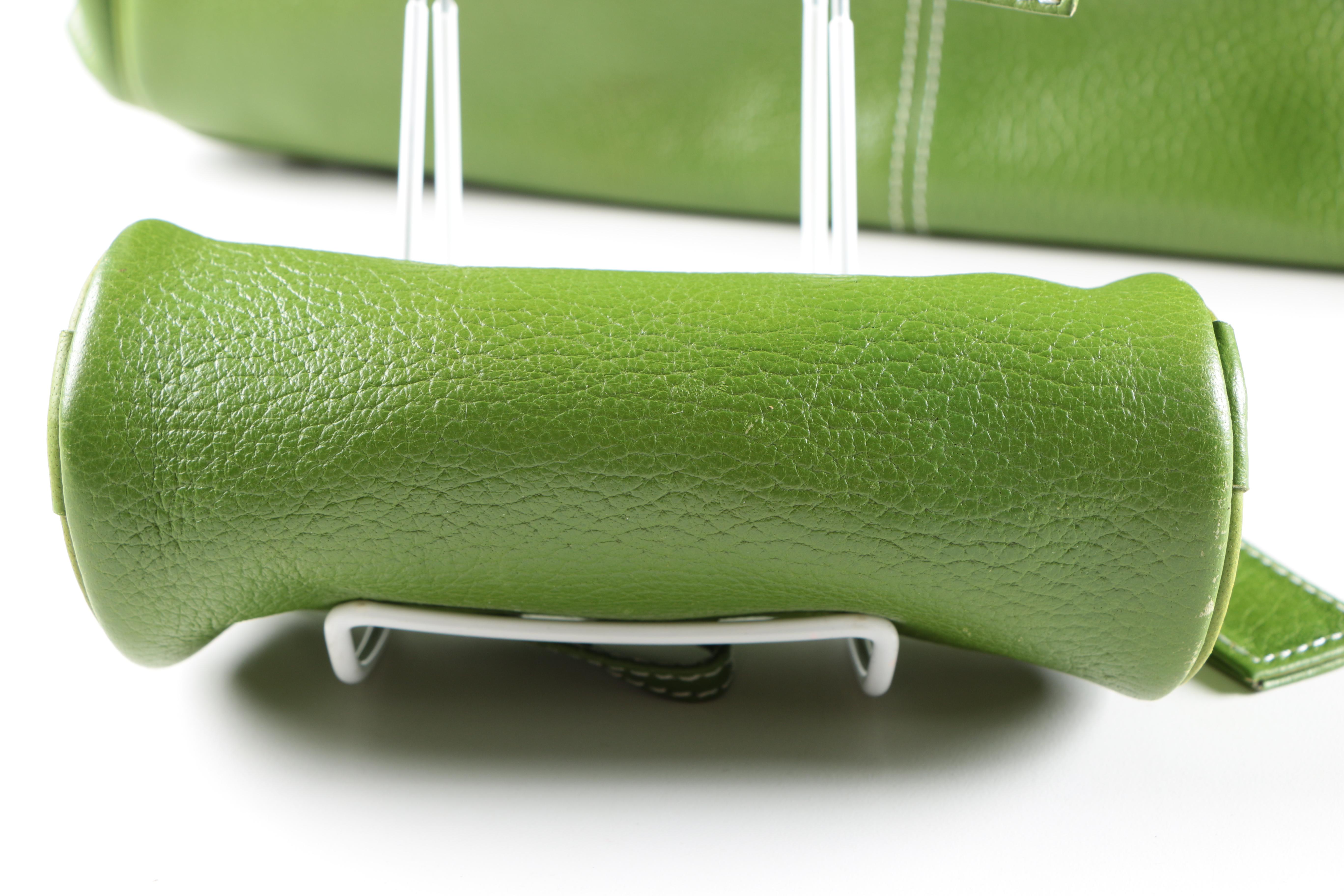 Latico Contrast Stitch Leather Shoulder Handbag