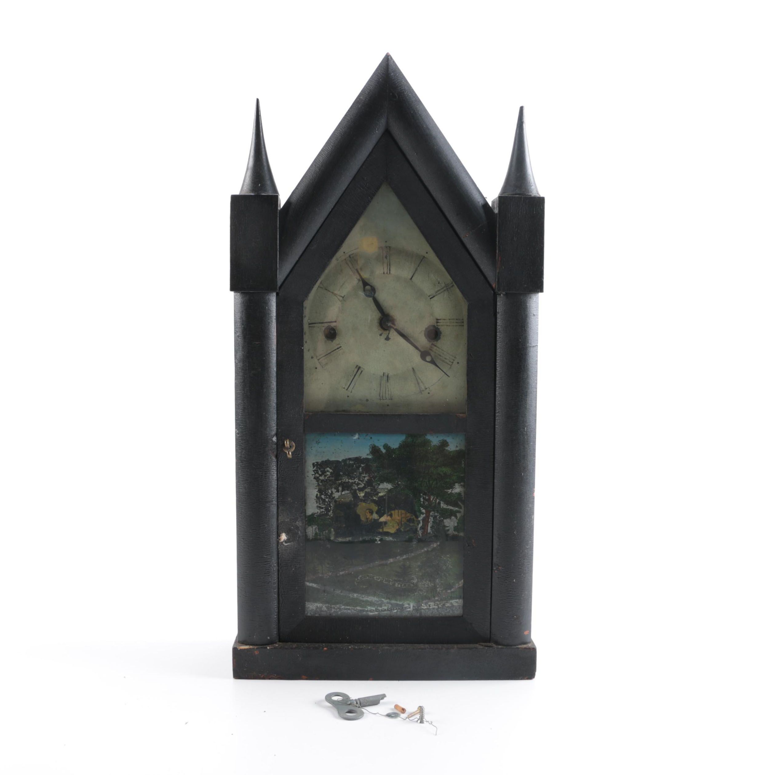 Antique Steeple Mantel Clock