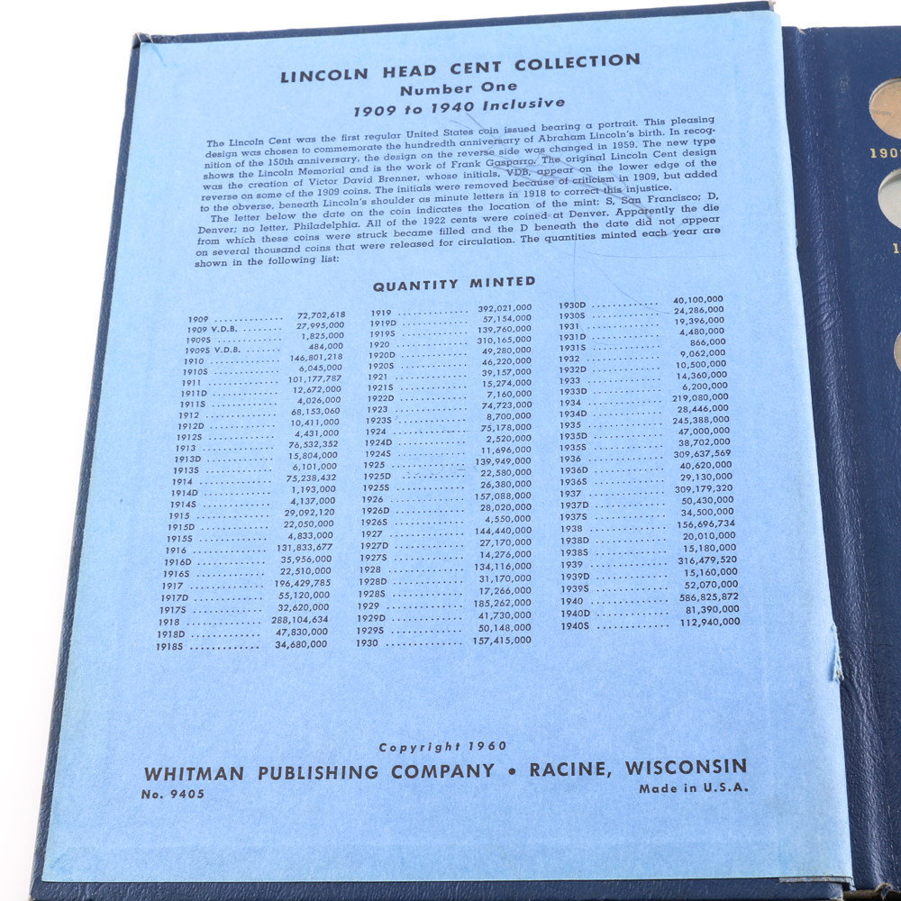 Partial Set of Lincoln Cents