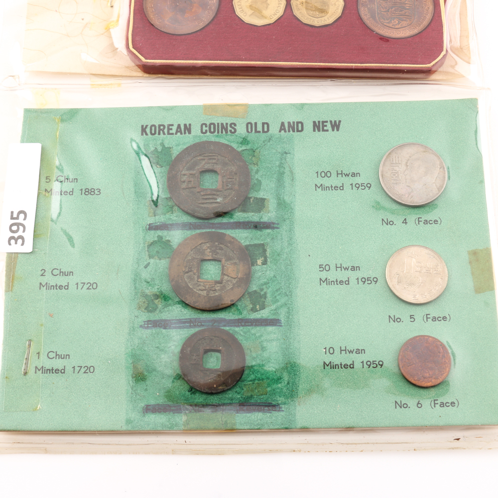 British and Korean Coin Sets