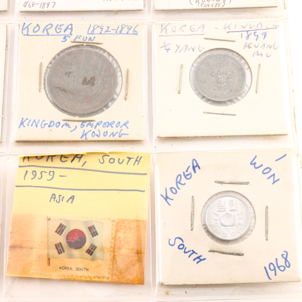 Obsolete and Modern Korean Coin Set
