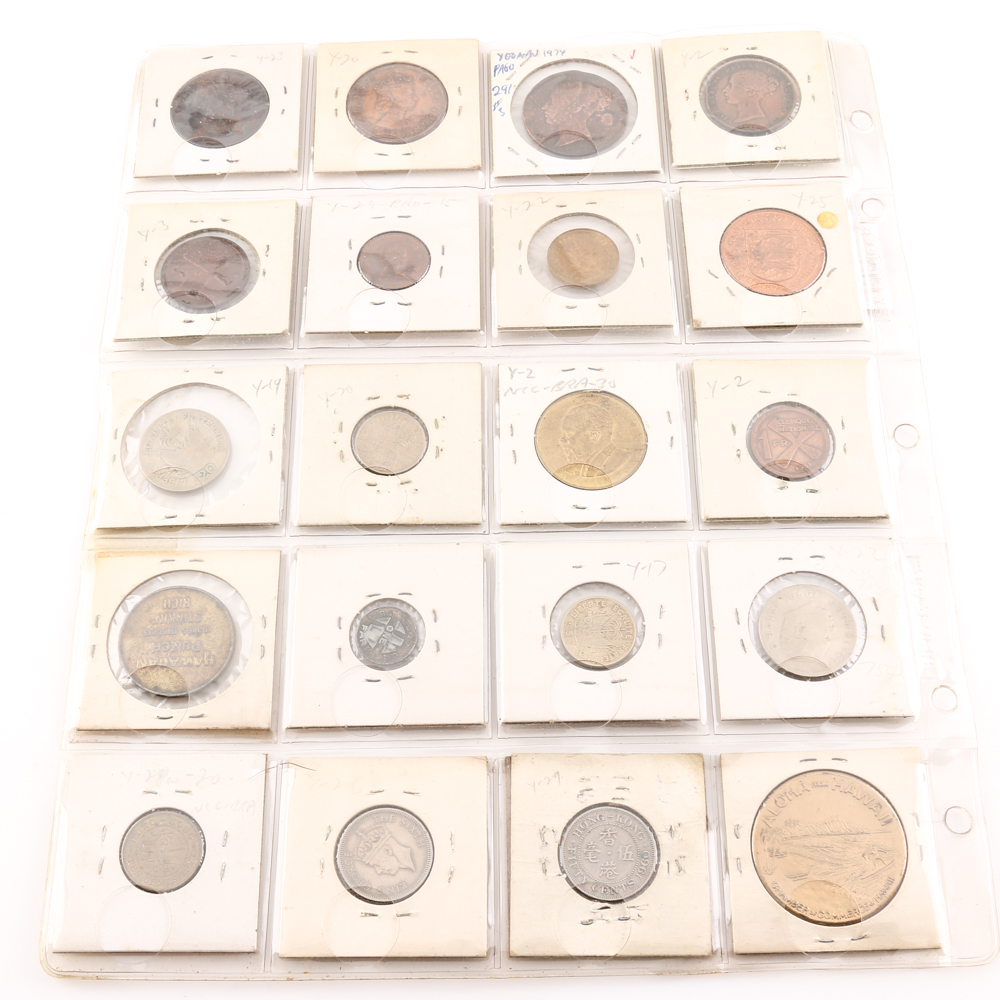 Assortment of Foreign Coins 1841-1971