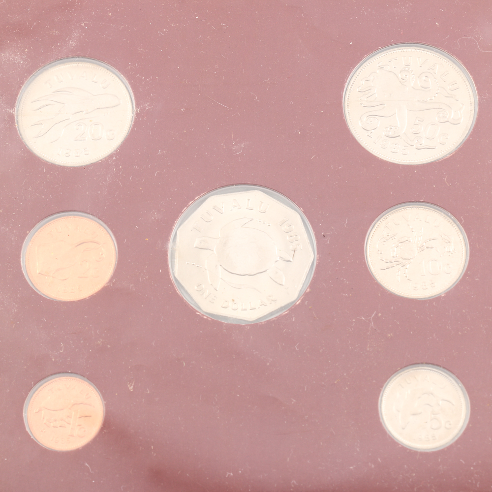 1985 Tuvalu Coin Set