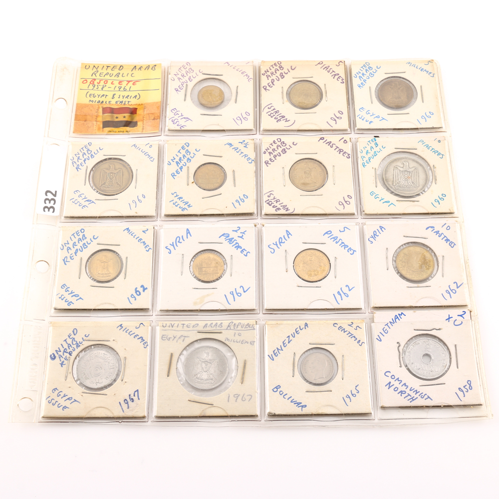 Assortment of Foreign Coins 1958-1967