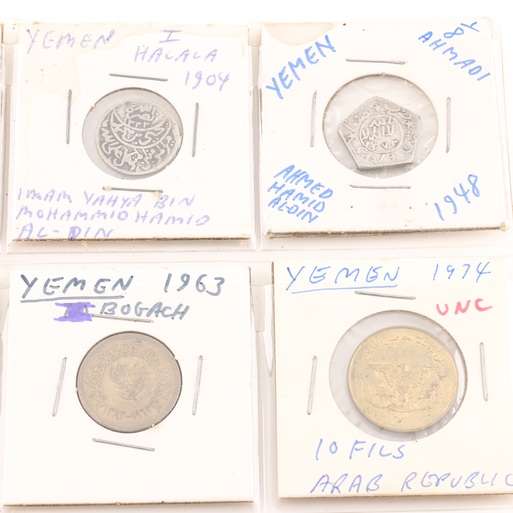 Assorted Coins From Yemen and Yugoslavia