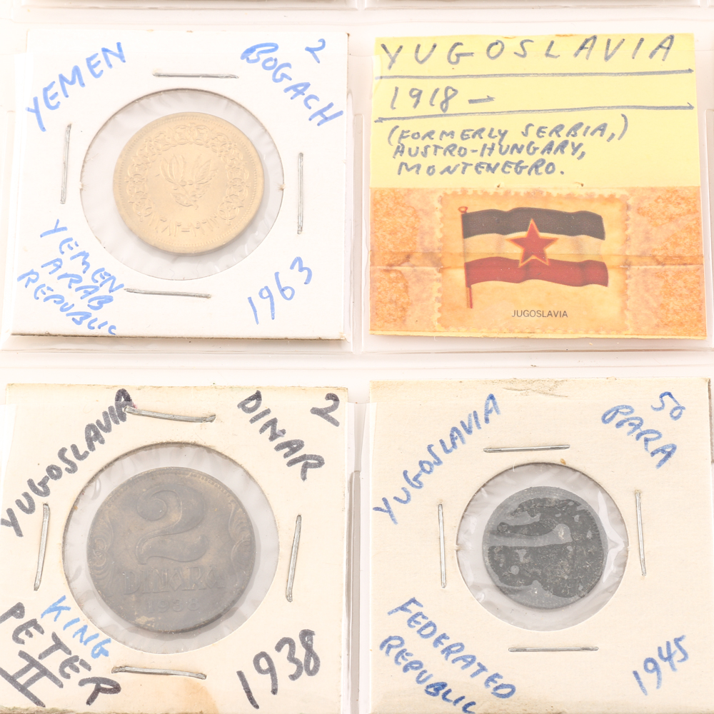 Assorted Coins From Yemen and Yugoslavia