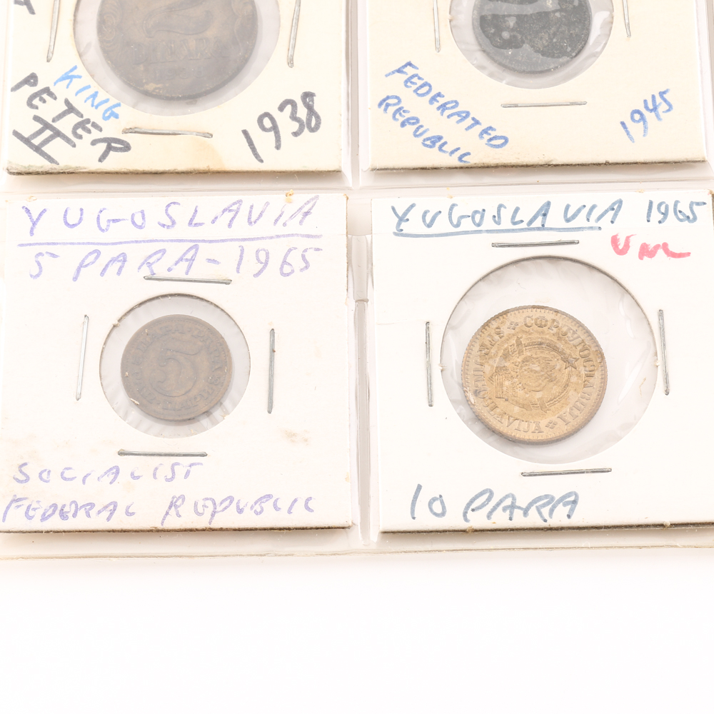 Assorted Coins From Yemen and Yugoslavia