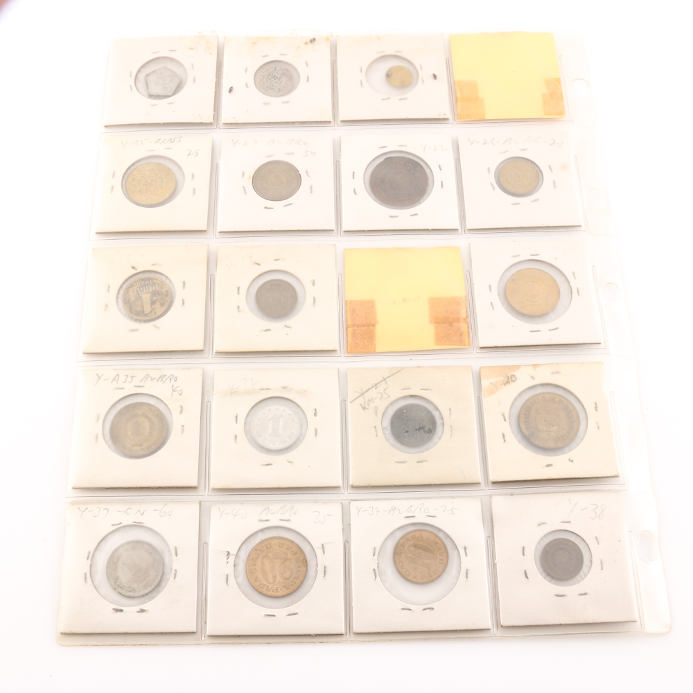 Assorted Coins From Yemen and Yugoslavia