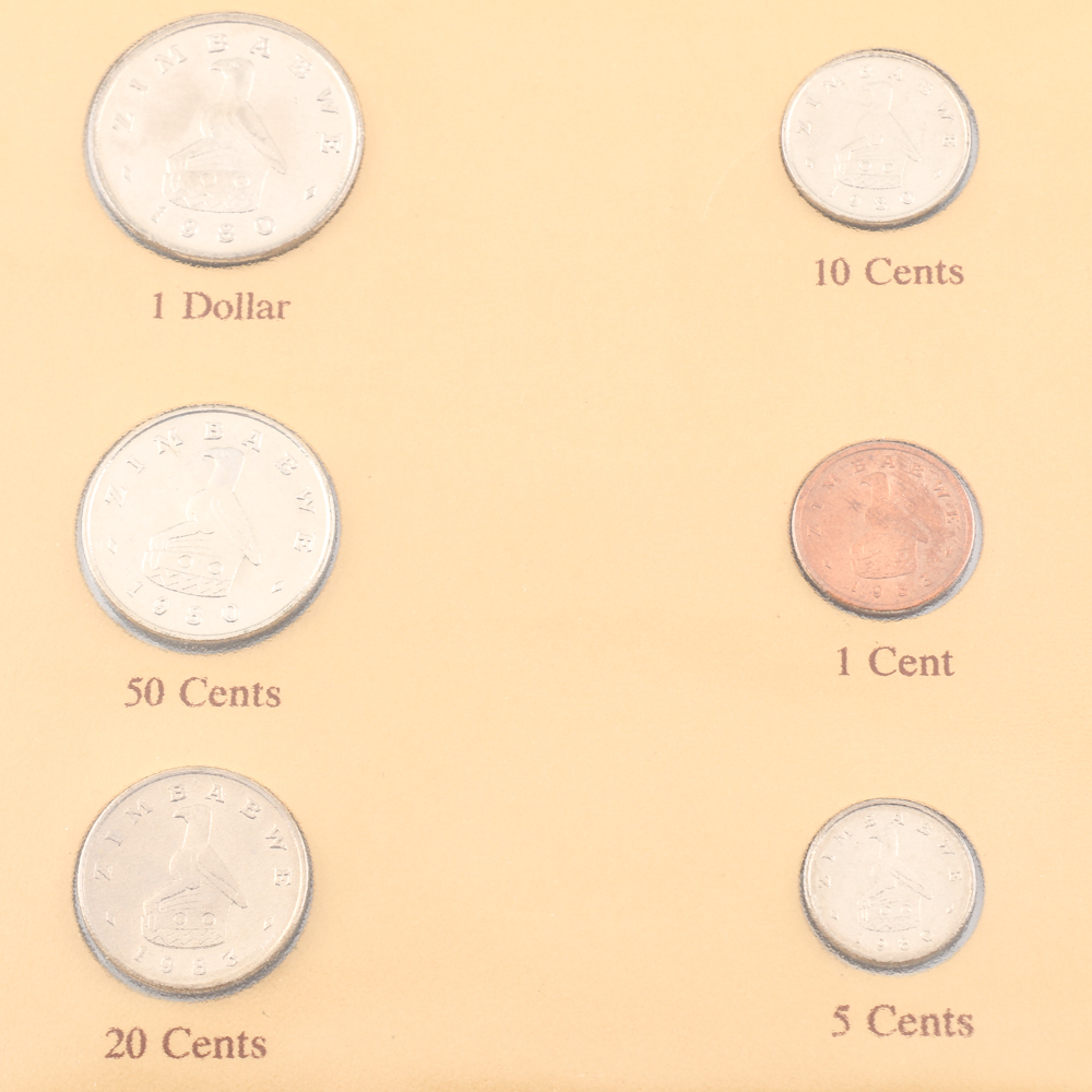 1980 Zimbabwe Coin Set