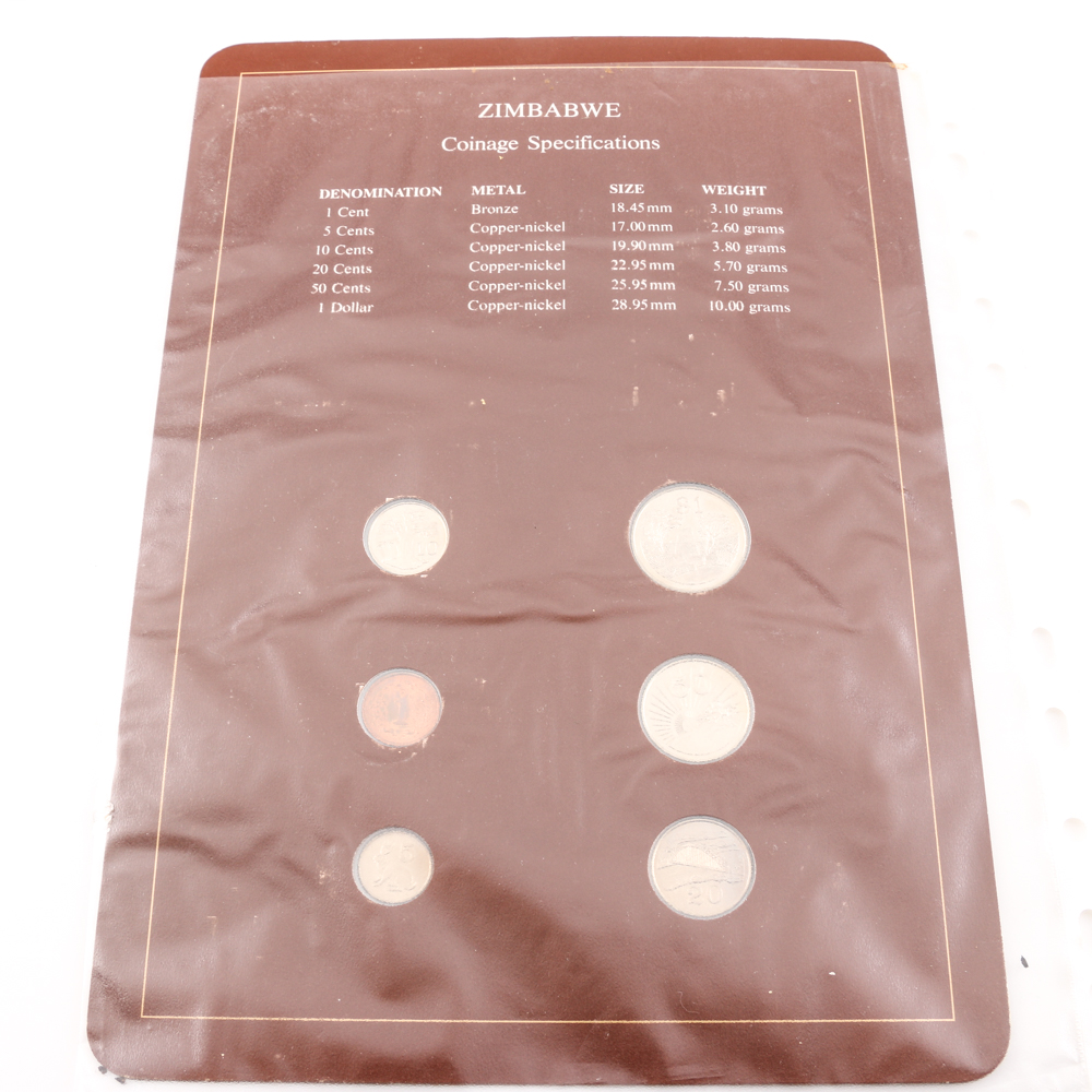 1980 Zimbabwe Coin Set