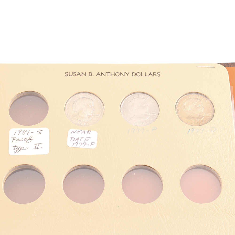Partial Set of Susan B. Anthony Dollars