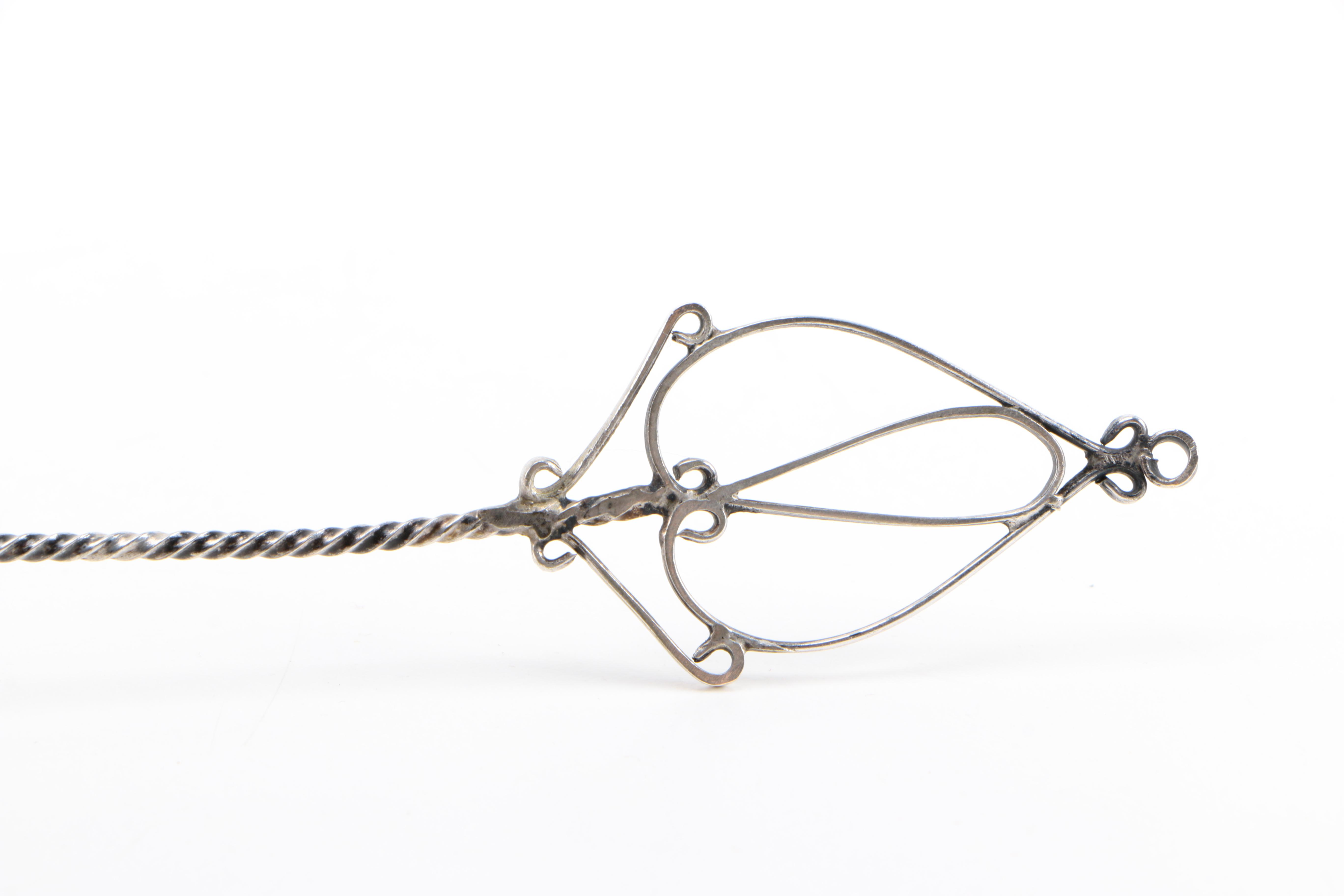 Sterling Silver Long Handled Spoons With Haitian Currency Bowls