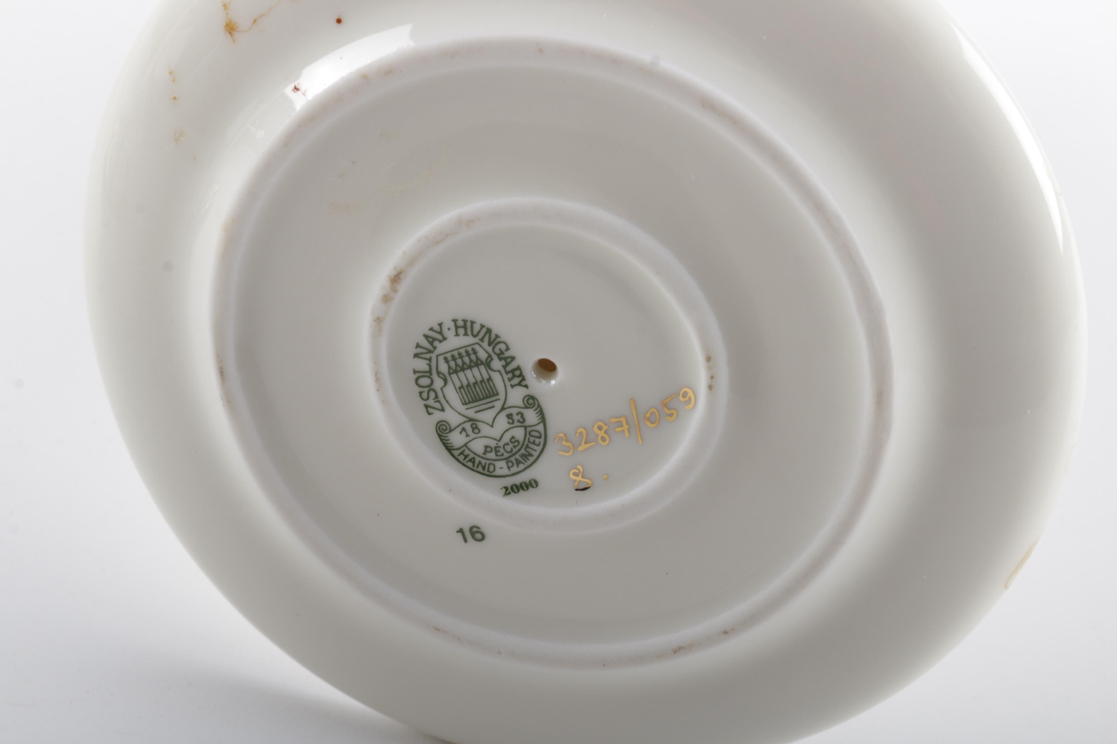 Zsolnay Porcelain Candle Holders