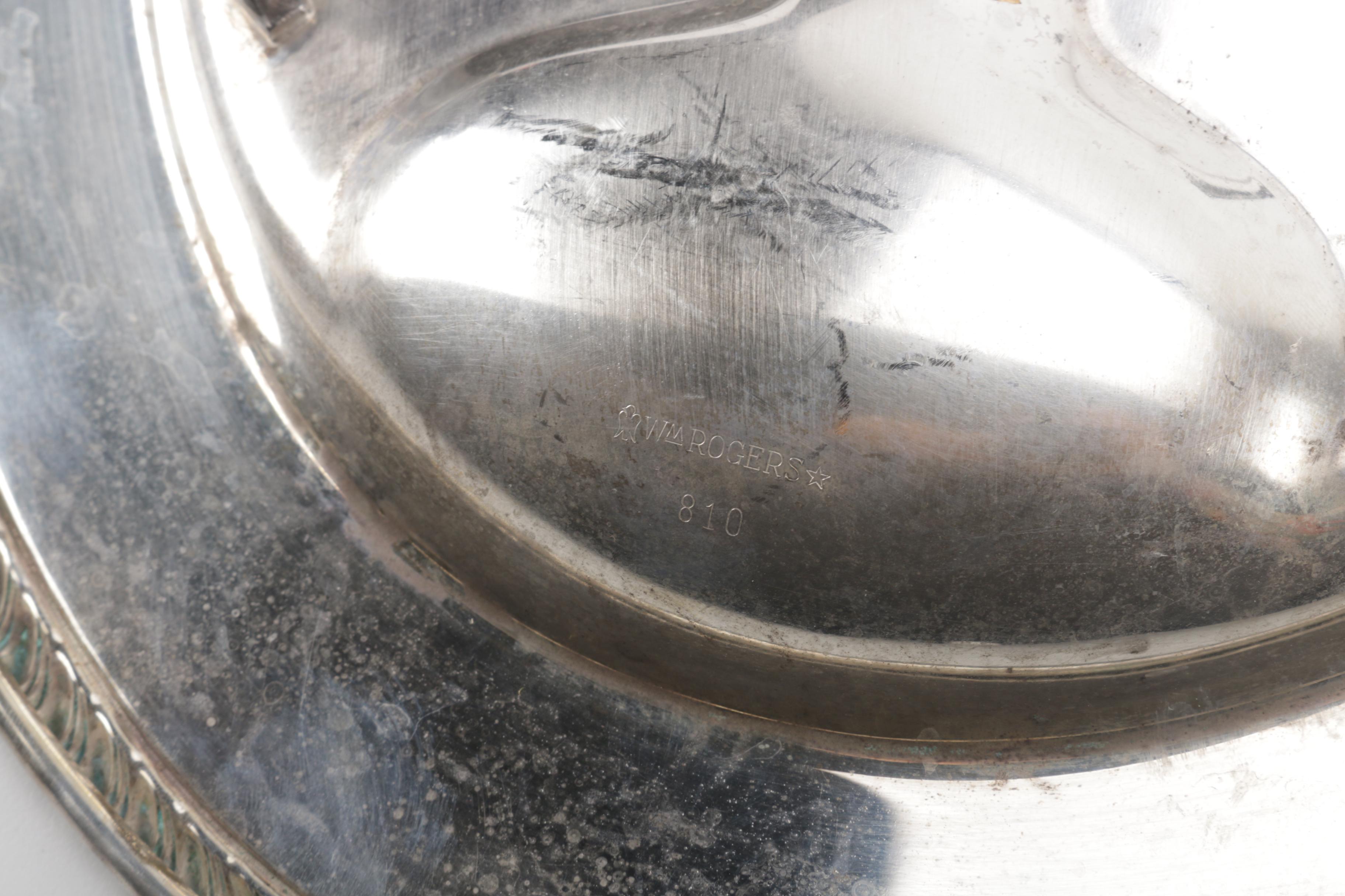 Two Wm. Rogers Silver-Plated Platters