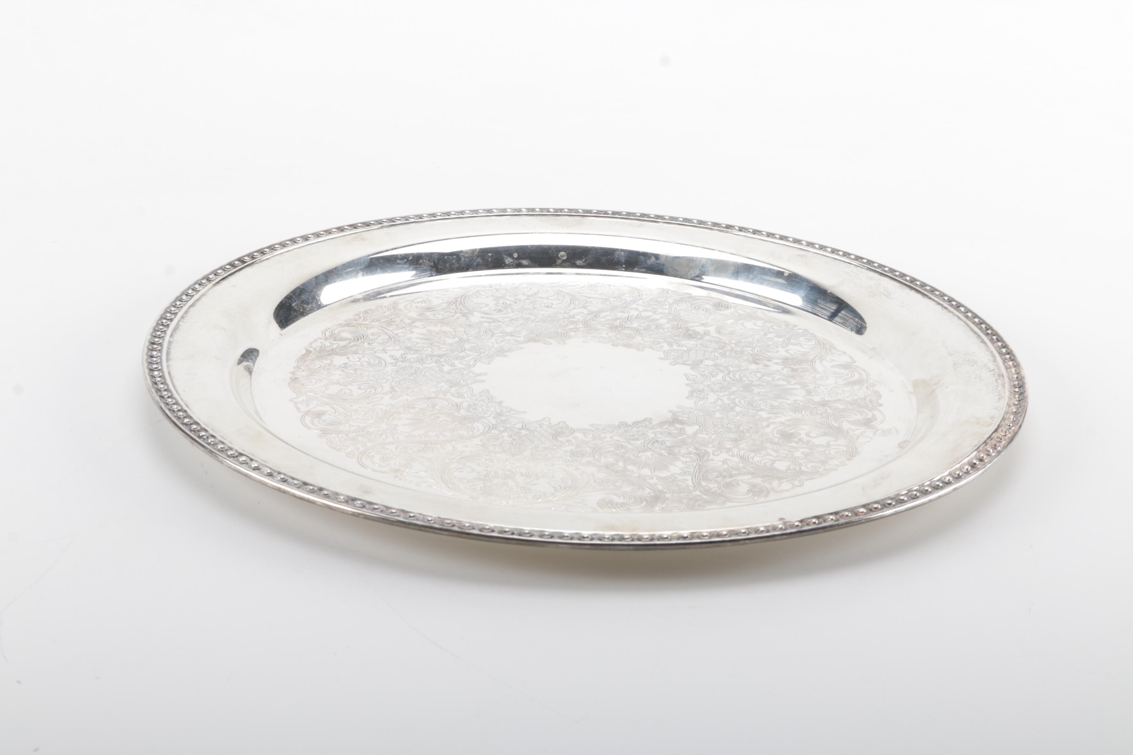 Two Wm. Rogers Silver-Plated Platters