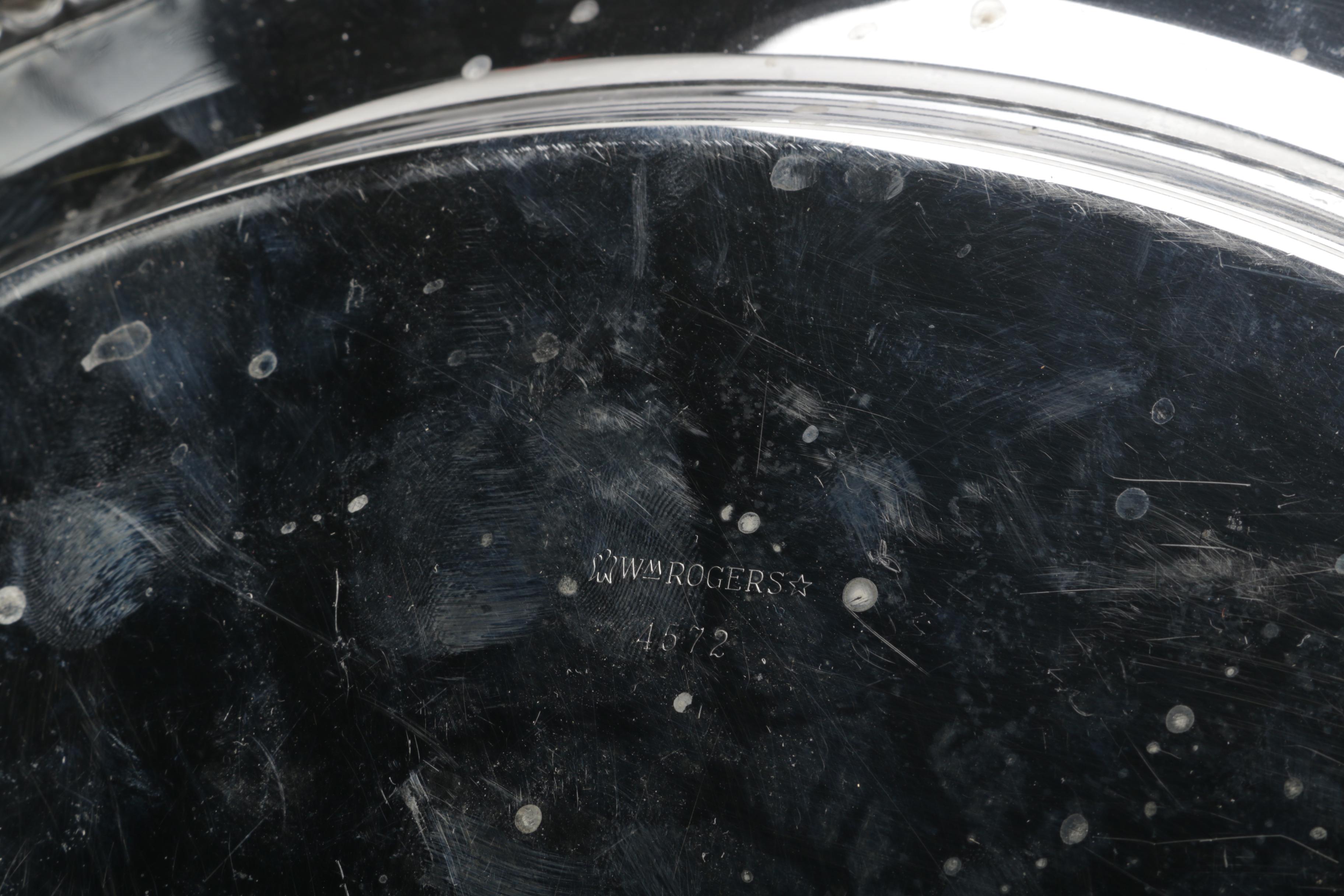 Two Wm. Rogers Silver-Plated Platters