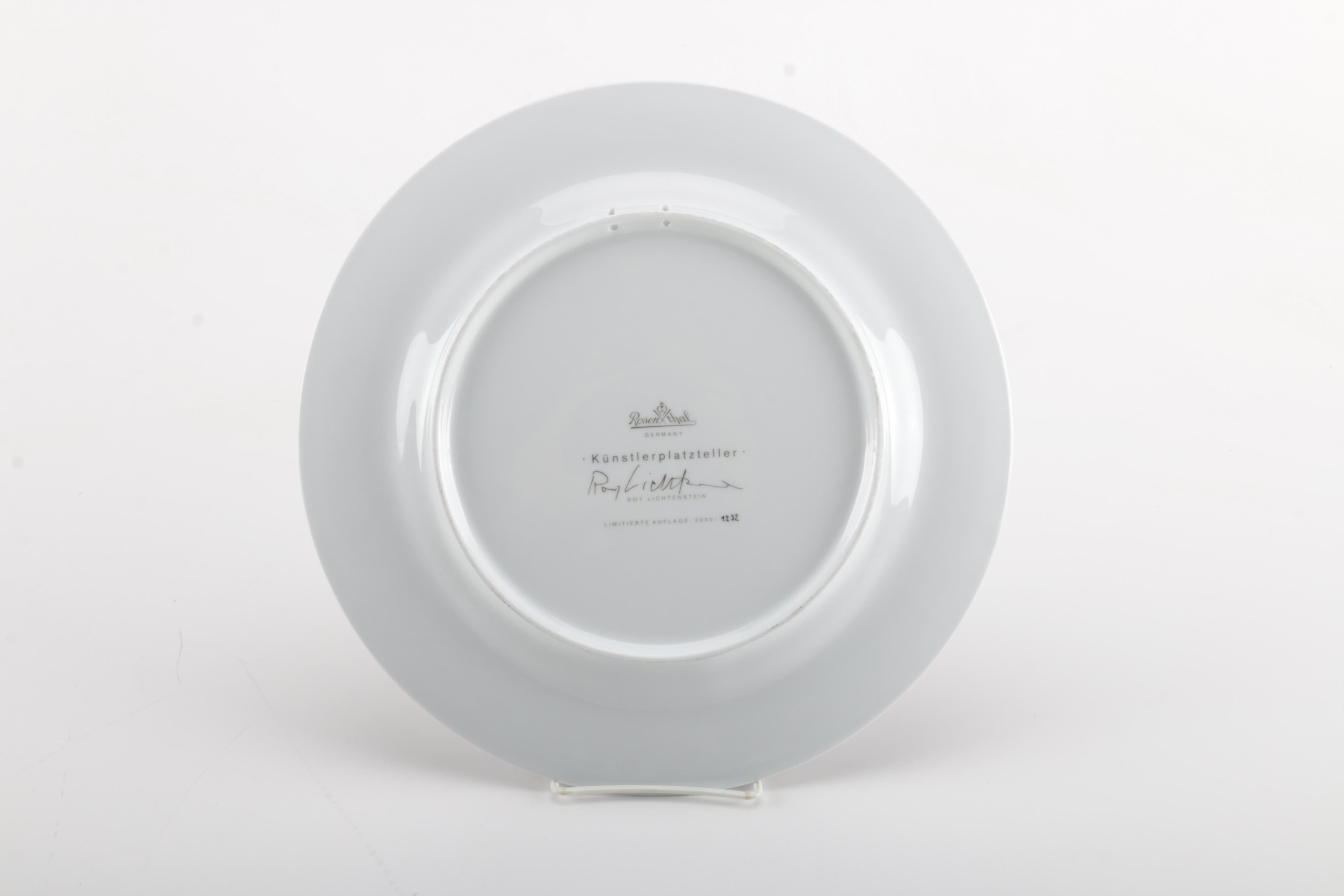 Roy Lichtenstein Limited Edition Rosenthal Plate