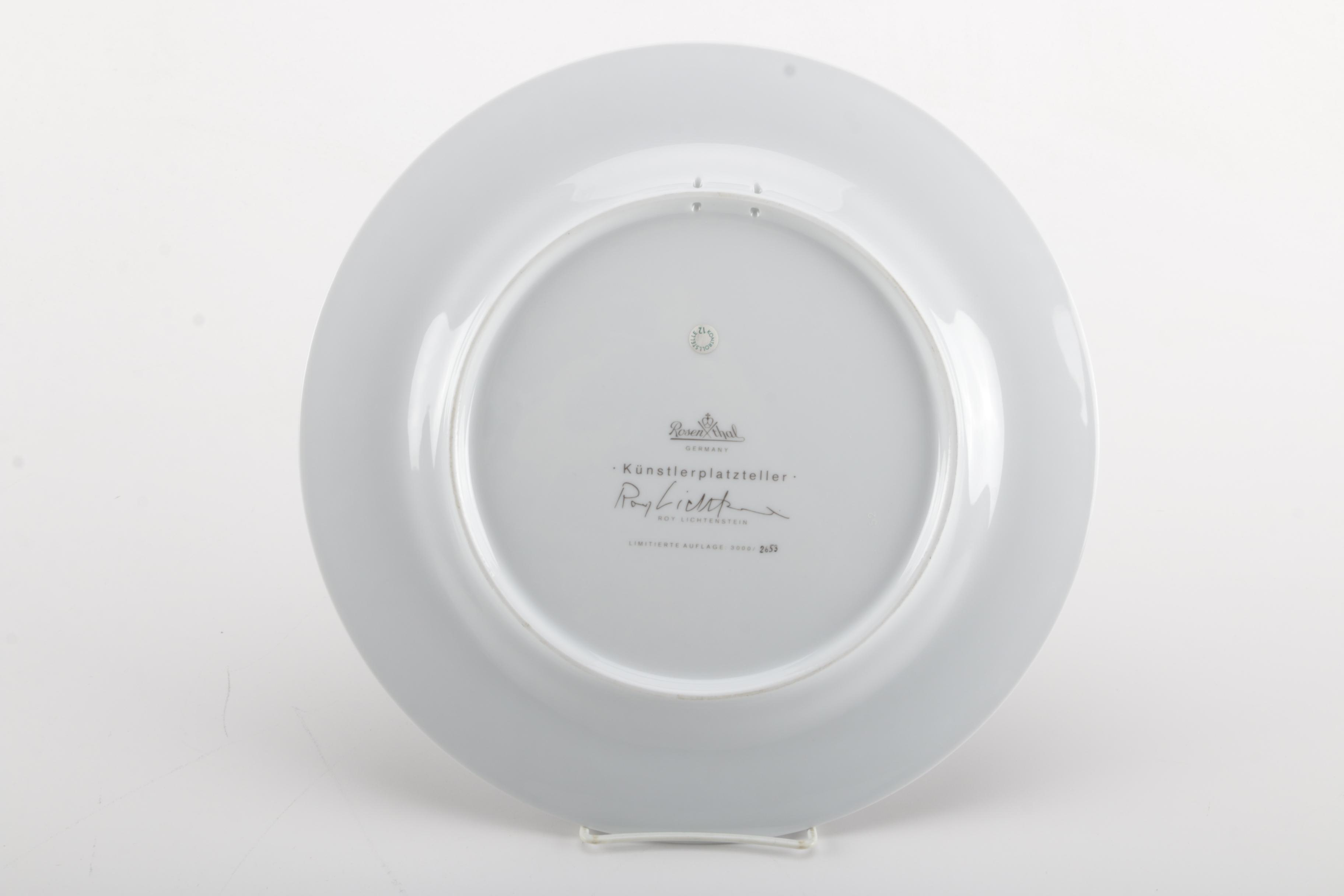 Roy Lichtenstein Limited Edition Rosenthal Plate