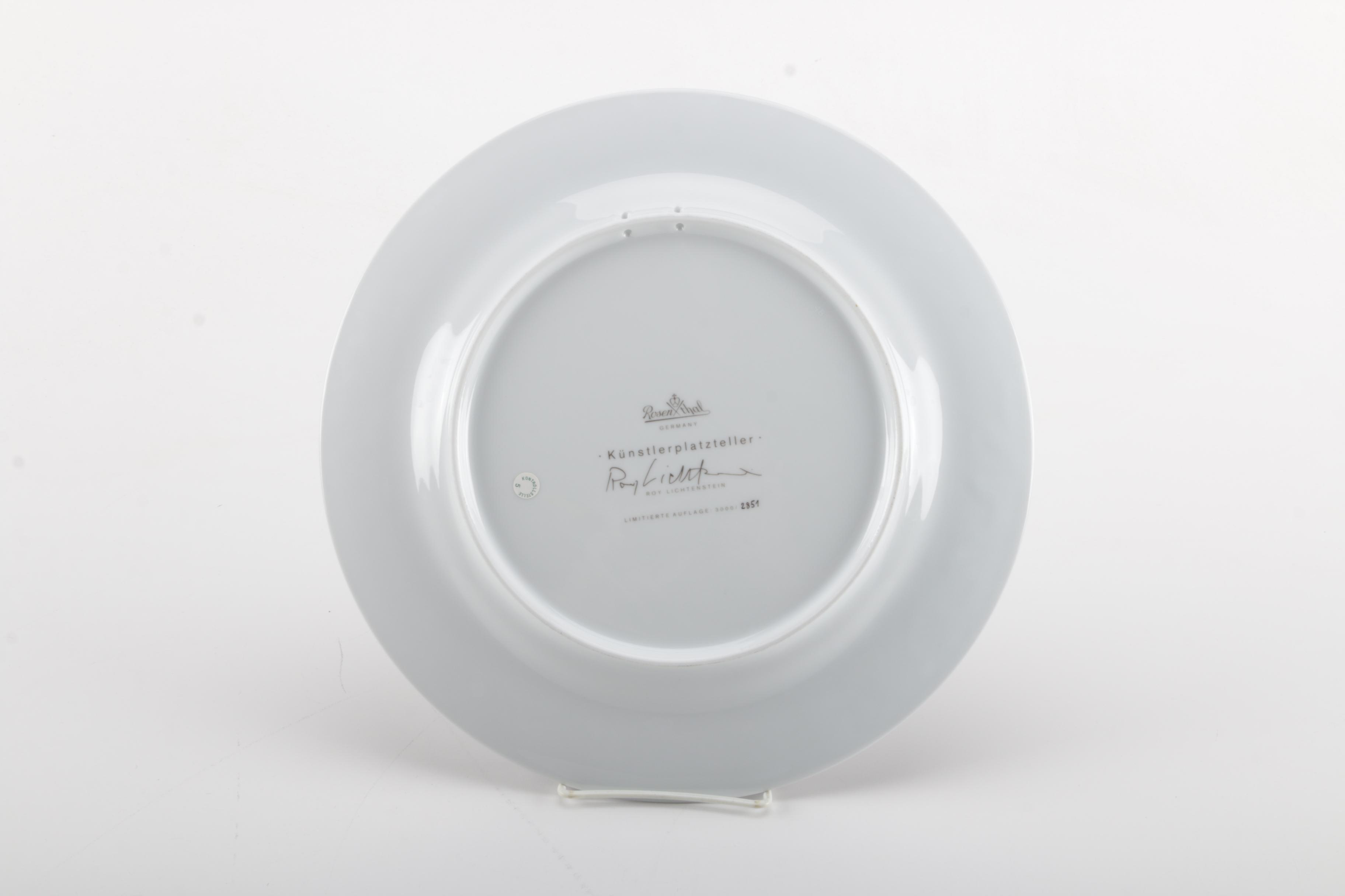 Roy Lichtenstein Limited Edition Rosenthal Plate