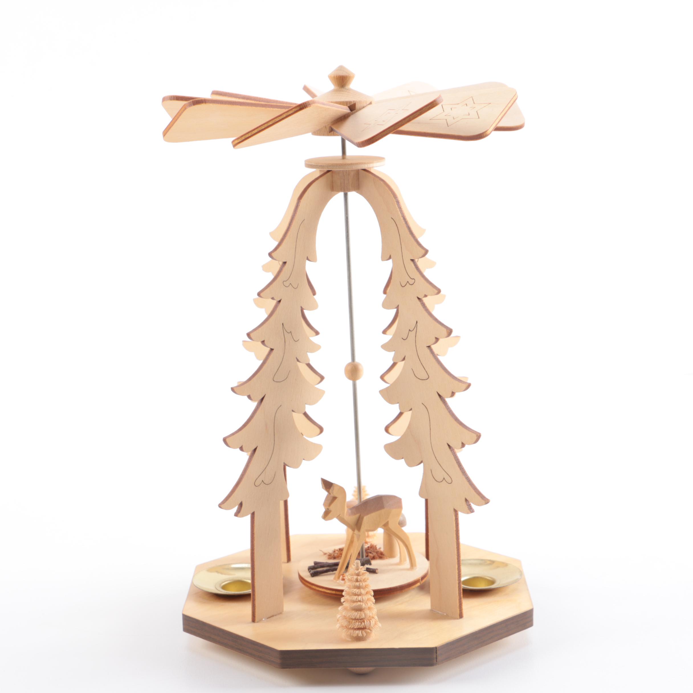 German Wooden Christmas Carousel