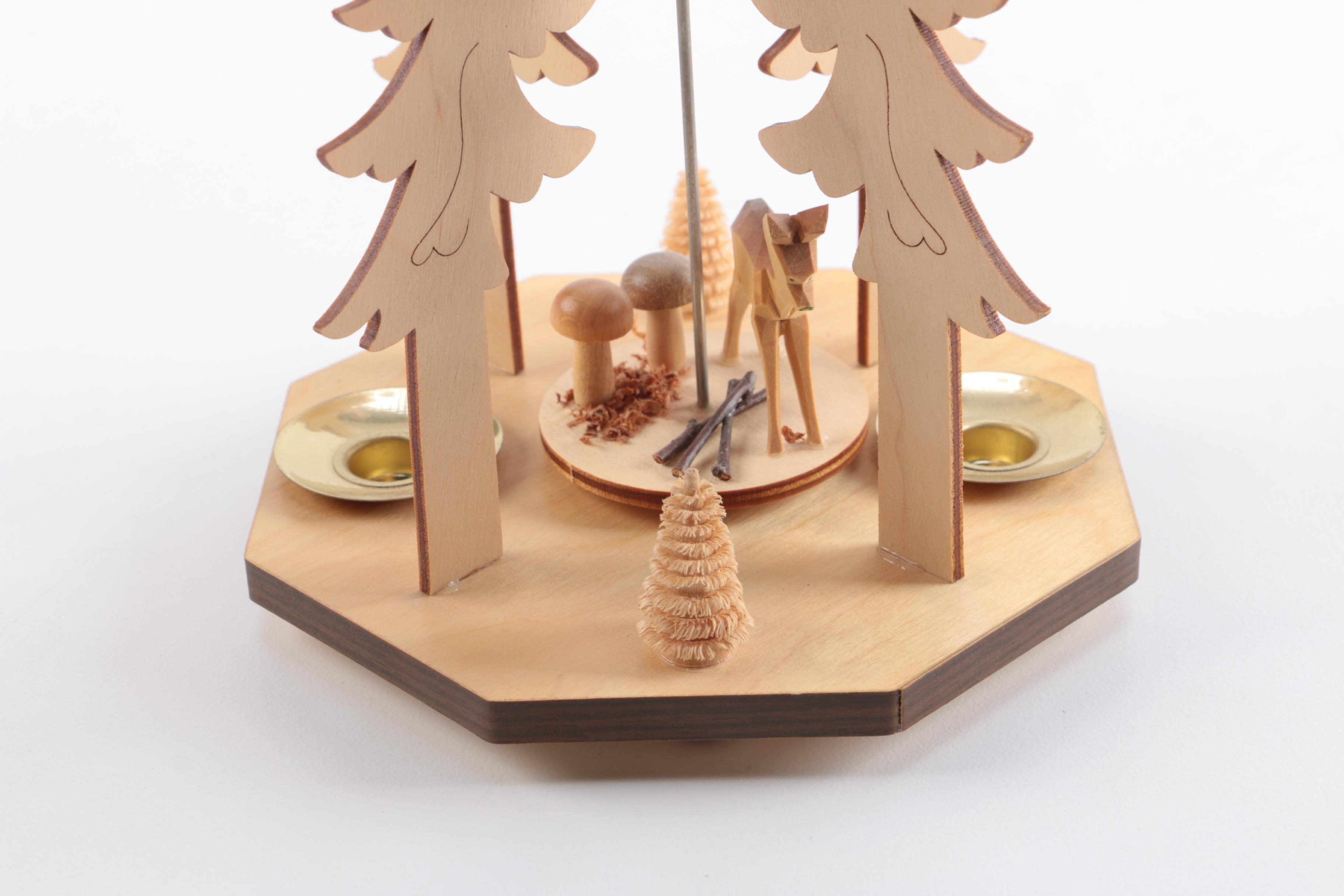 German Wooden Christmas Carousel