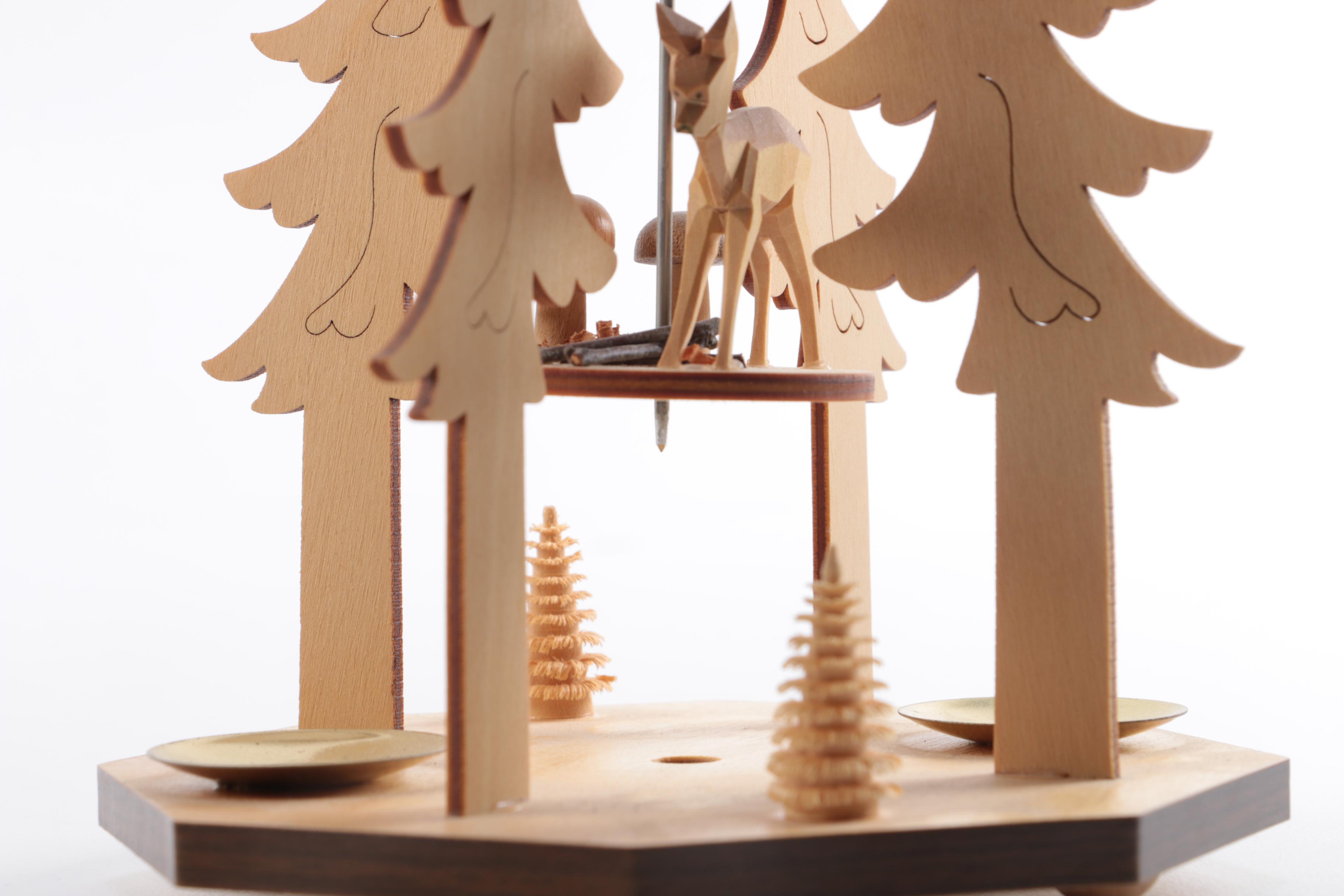 German Wooden Christmas Carousel