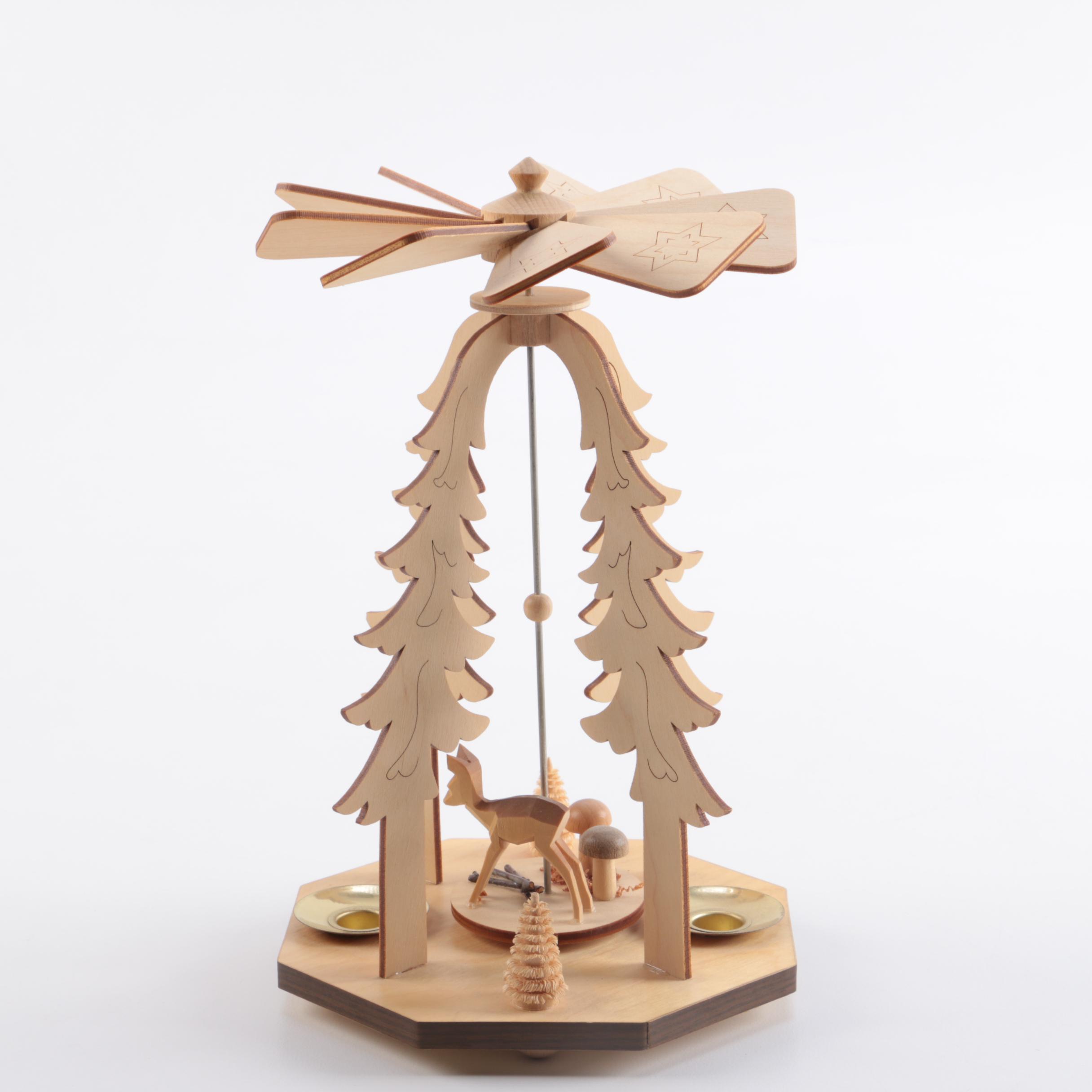 German Wooden Christmas Carousel