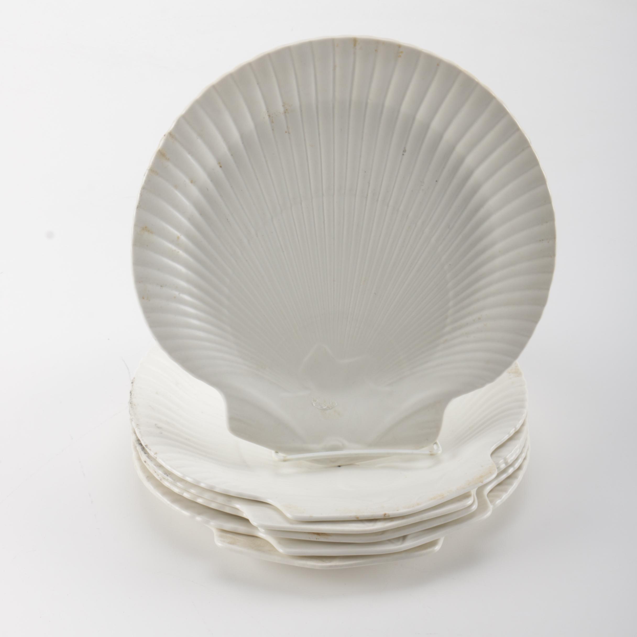 Set of Etruria & Barlaston Wedgwood Sea Shell Plates