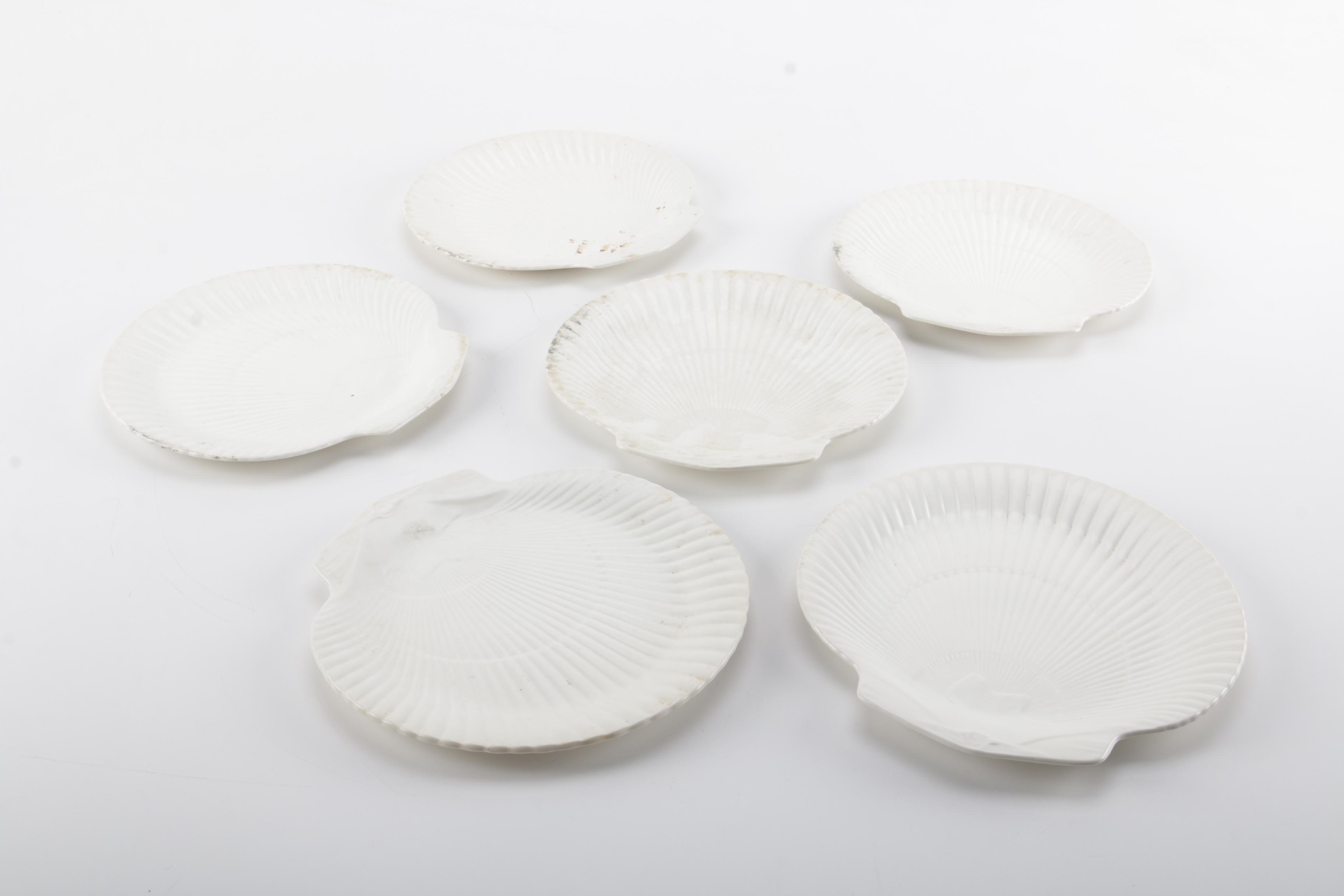 Set of Etruria & Barlaston Wedgwood Sea Shell Plates