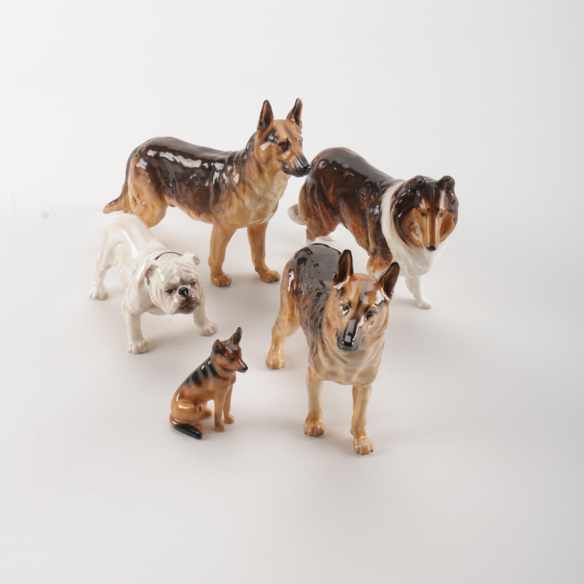 Royal Doulton Porcelain Dog Figurines
