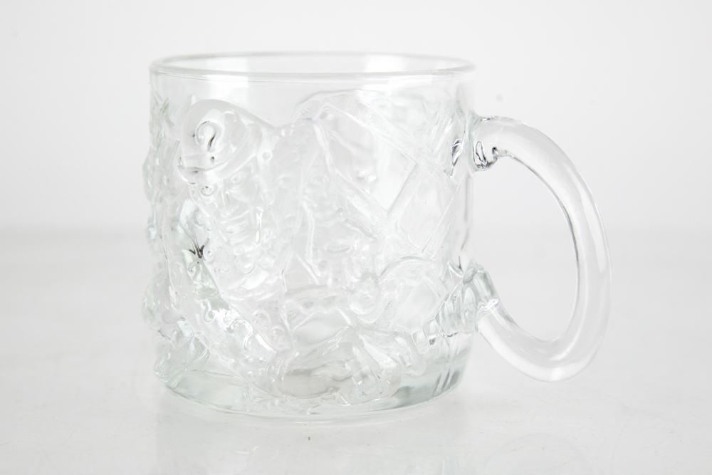 McDonalds Themed Glassware, Including Batman Forever and Flintstones Mugs