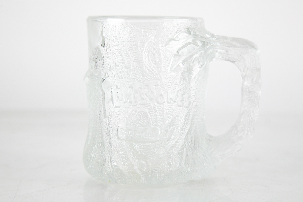 McDonalds Themed Glassware, Including Batman Forever and Flintstones Mugs