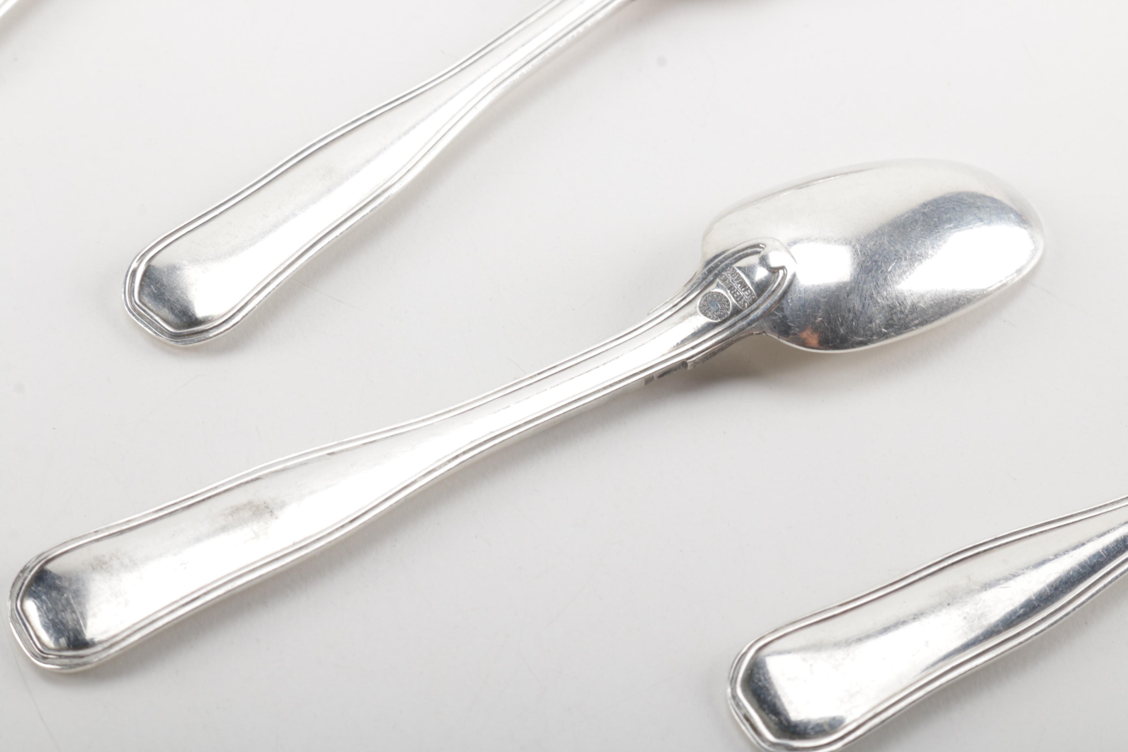 Georg Jensen "Old Danish" Sterling Silver Soup Spoons