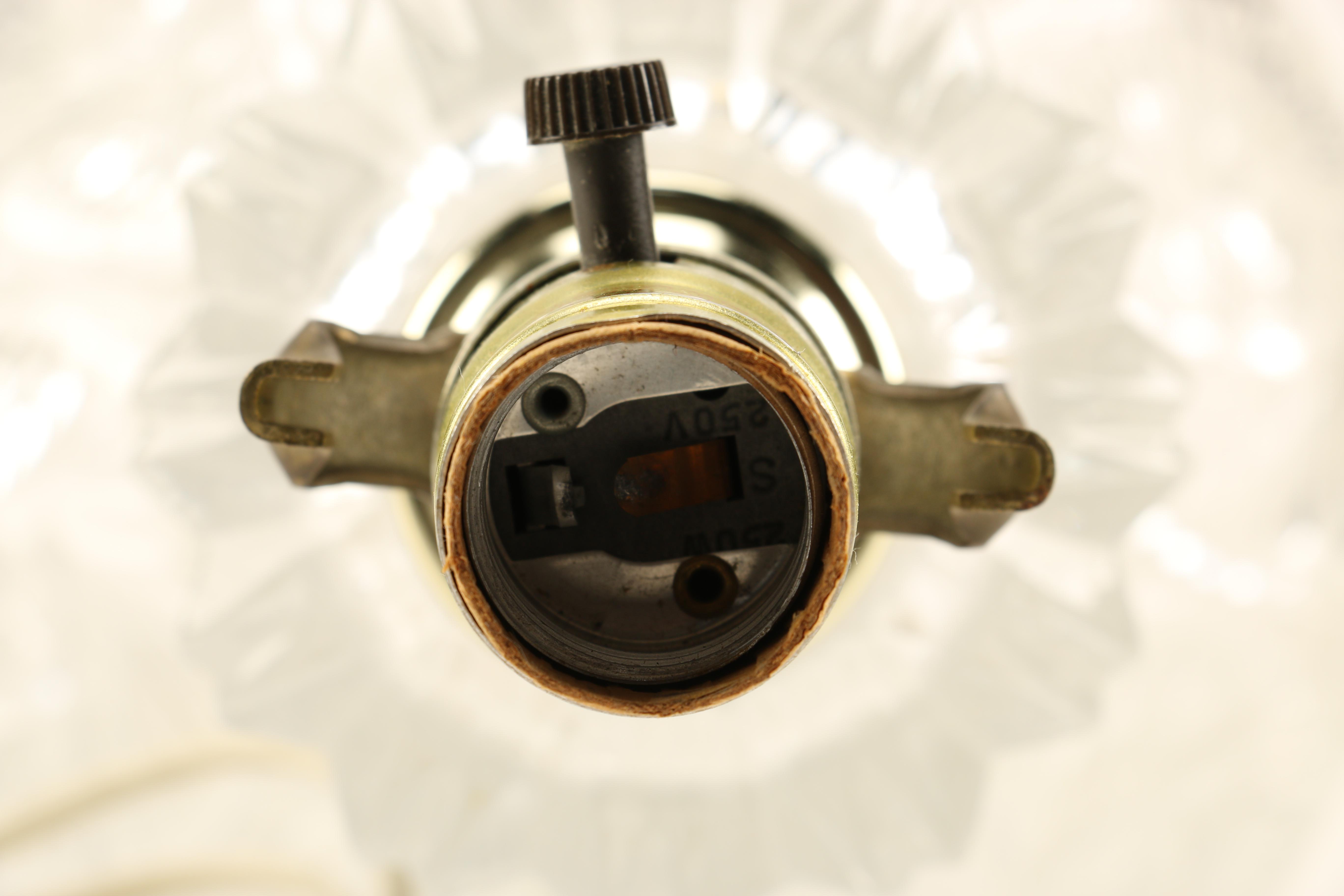 Pair of Crystal Lamps