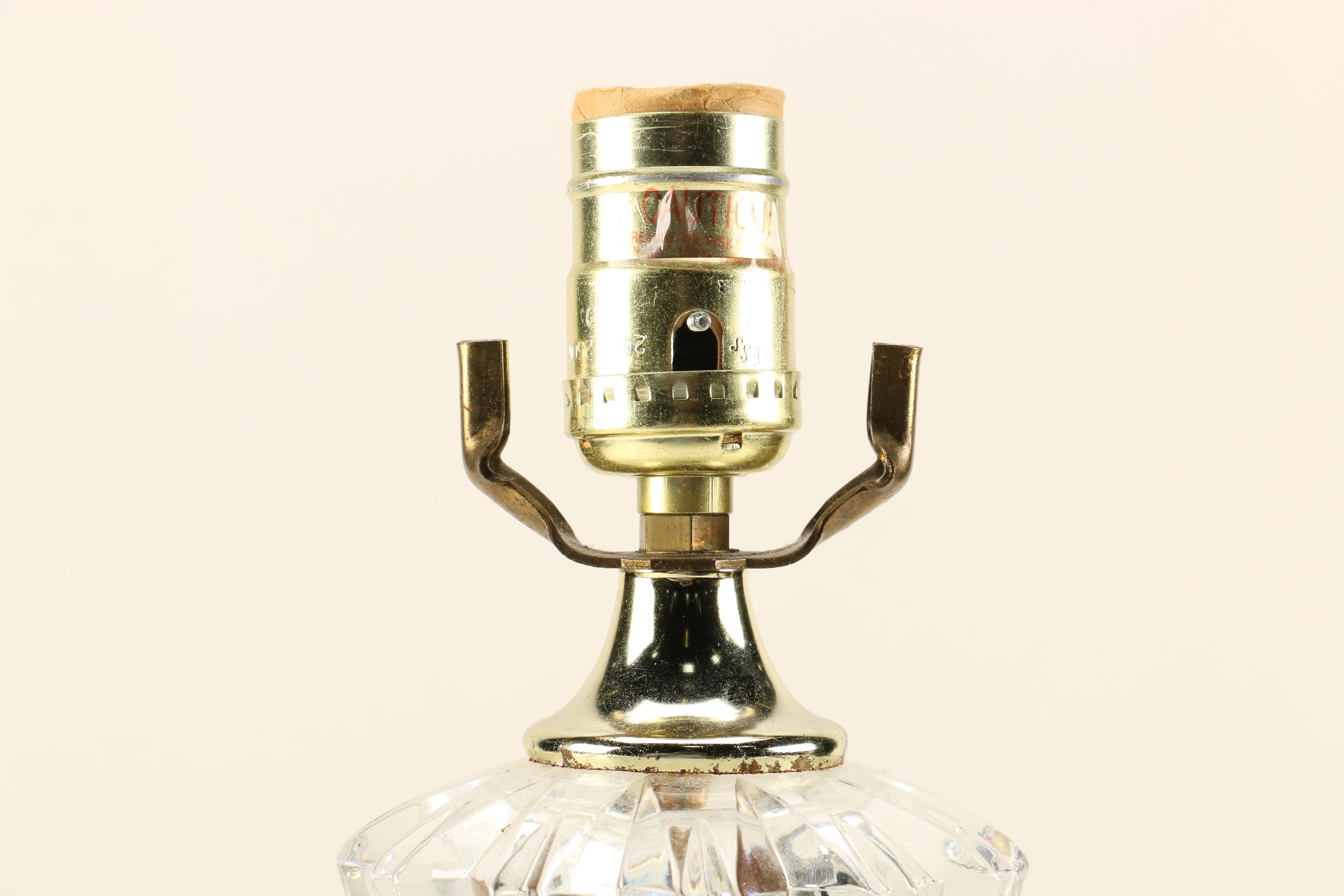 Pair of Crystal Lamps