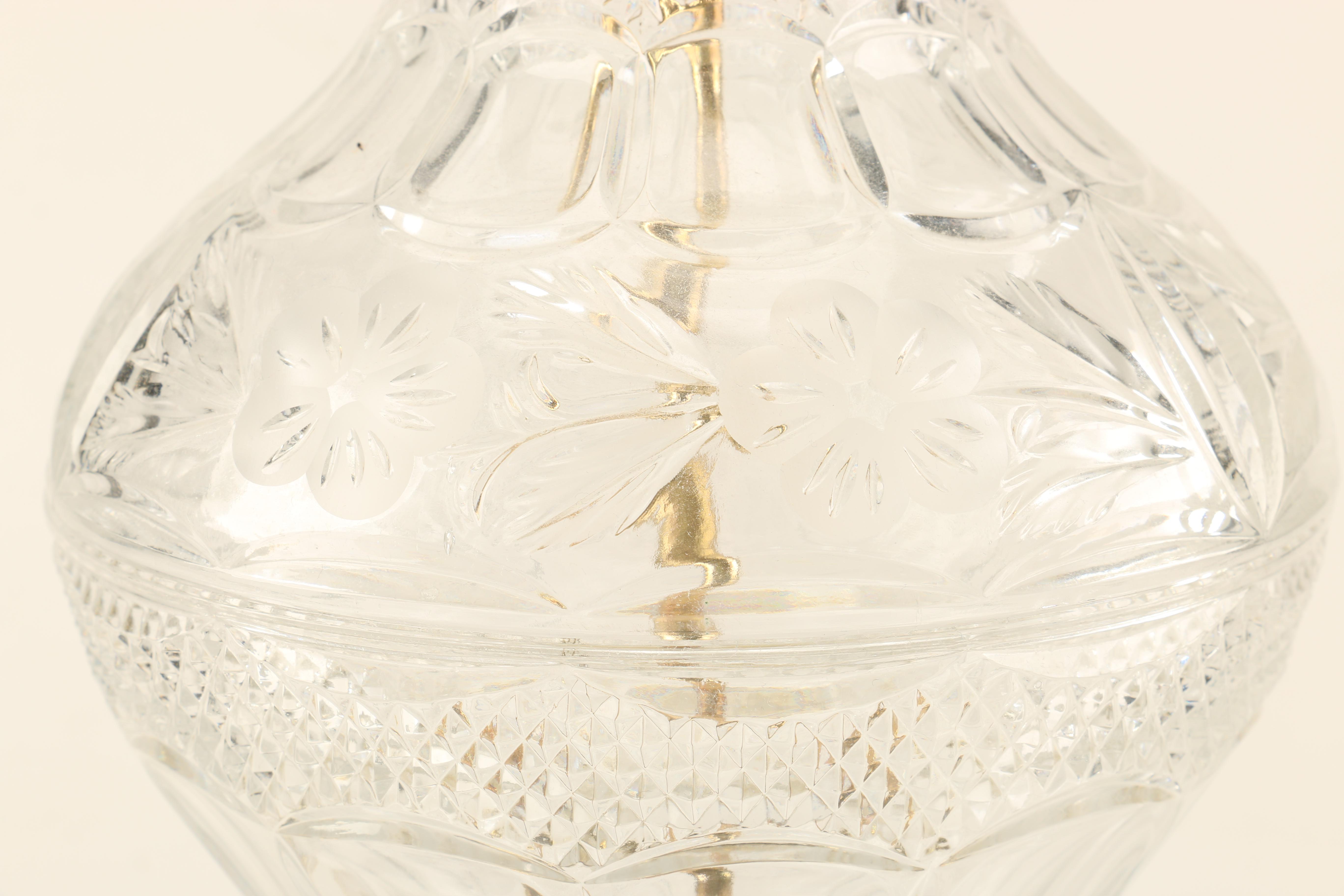 Pair of Crystal Lamps