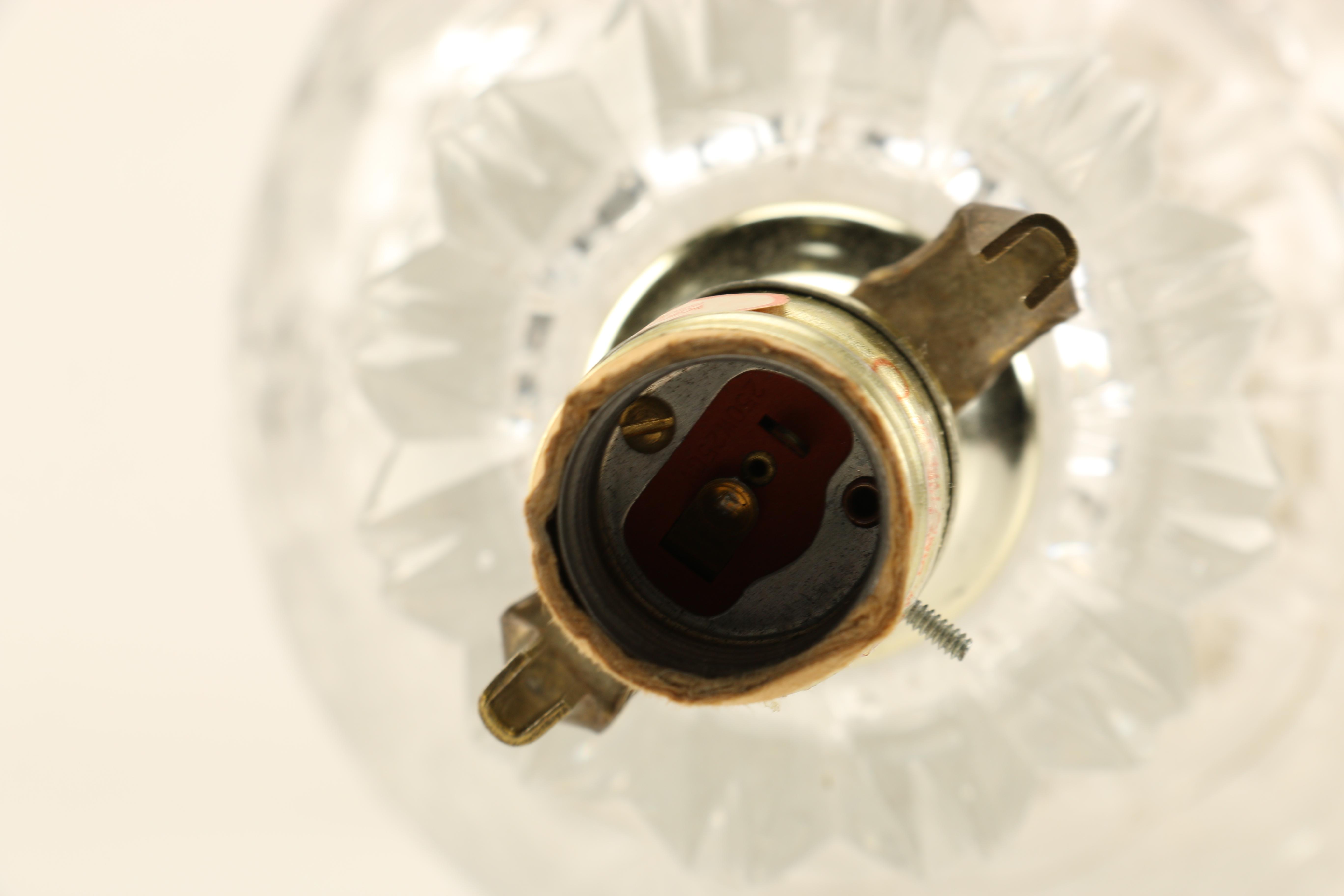 Pair of Crystal Lamps