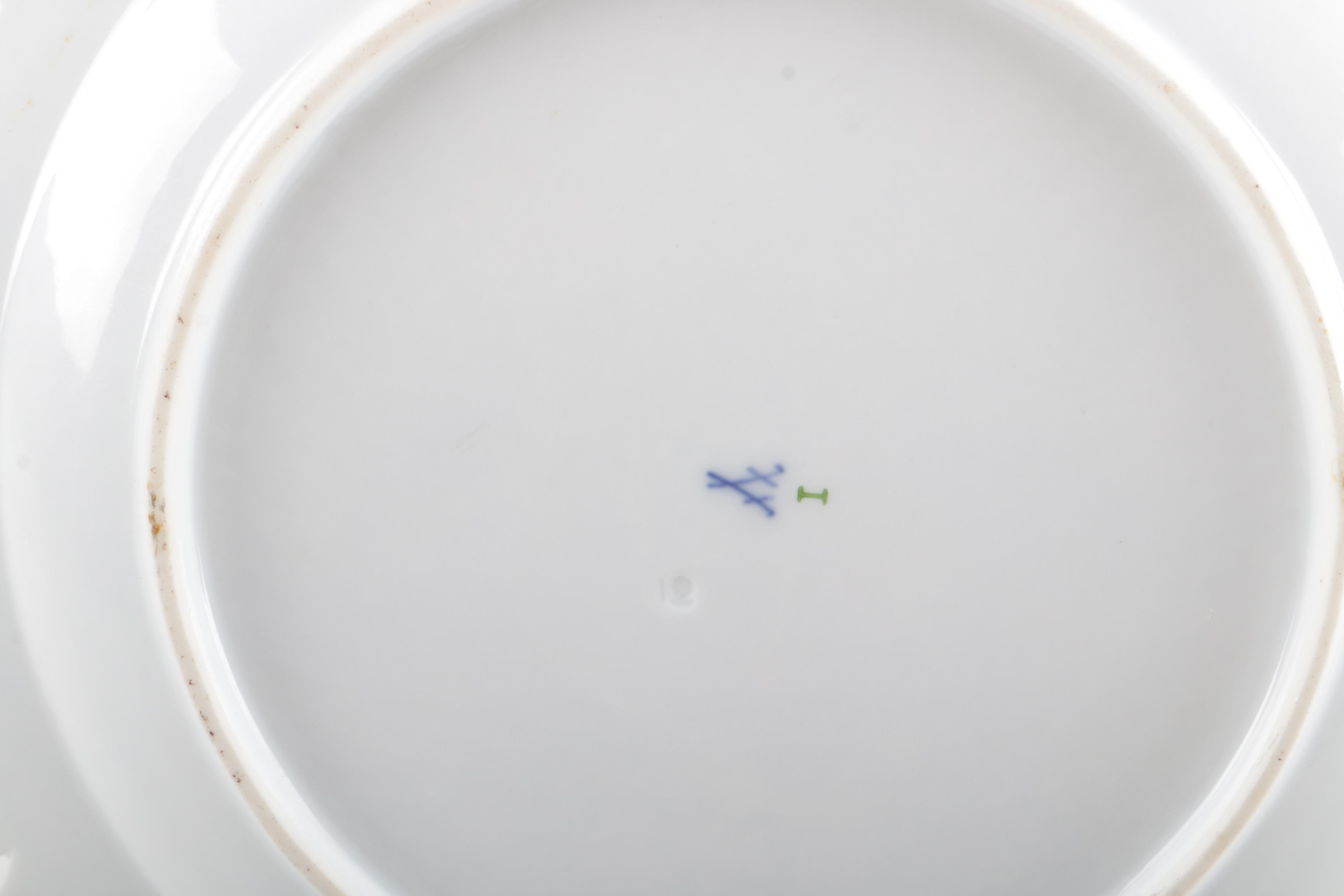 Porcelain Decor Including an Antique Meissen Plate