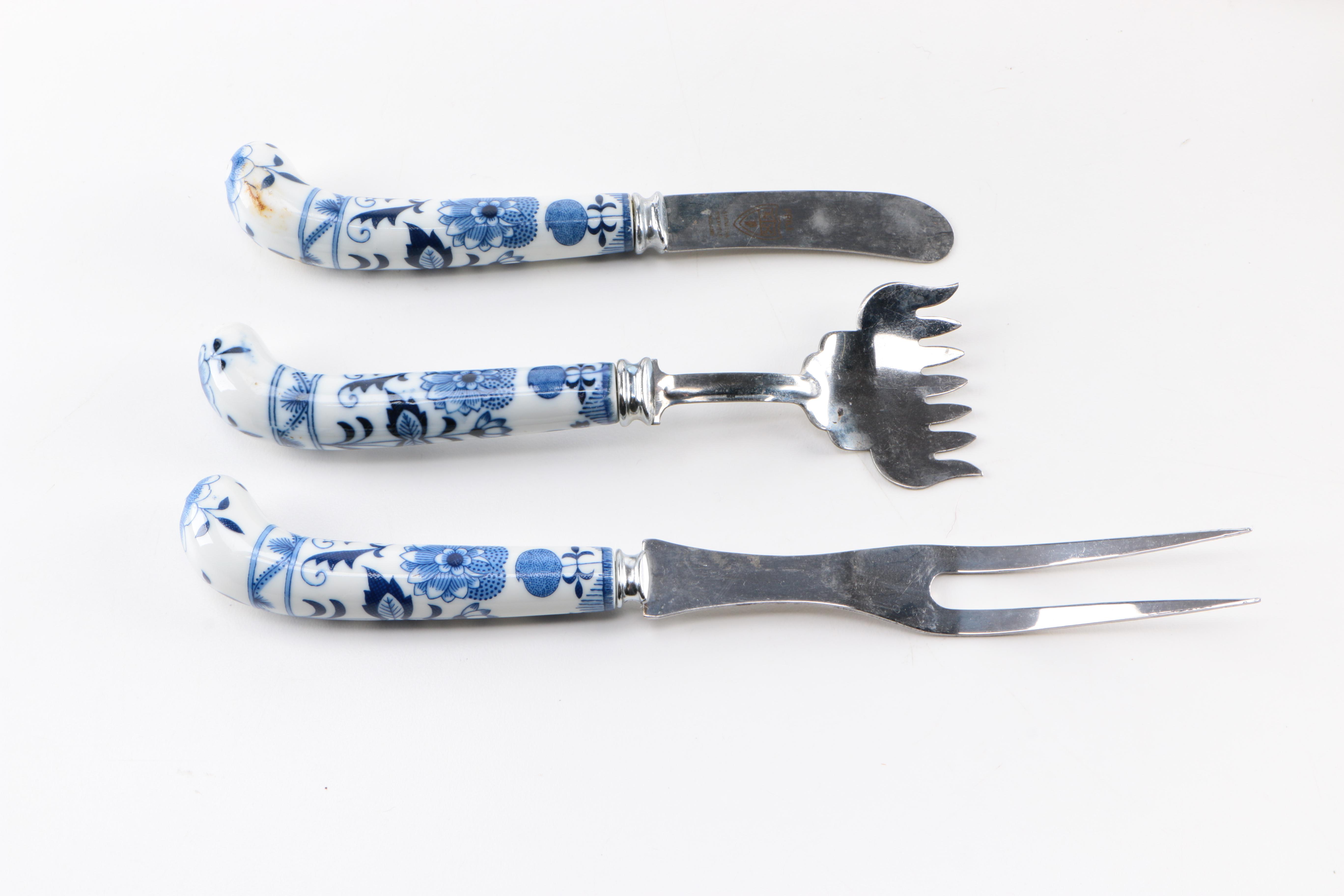 House of Prill "Blue Onion" Flatware