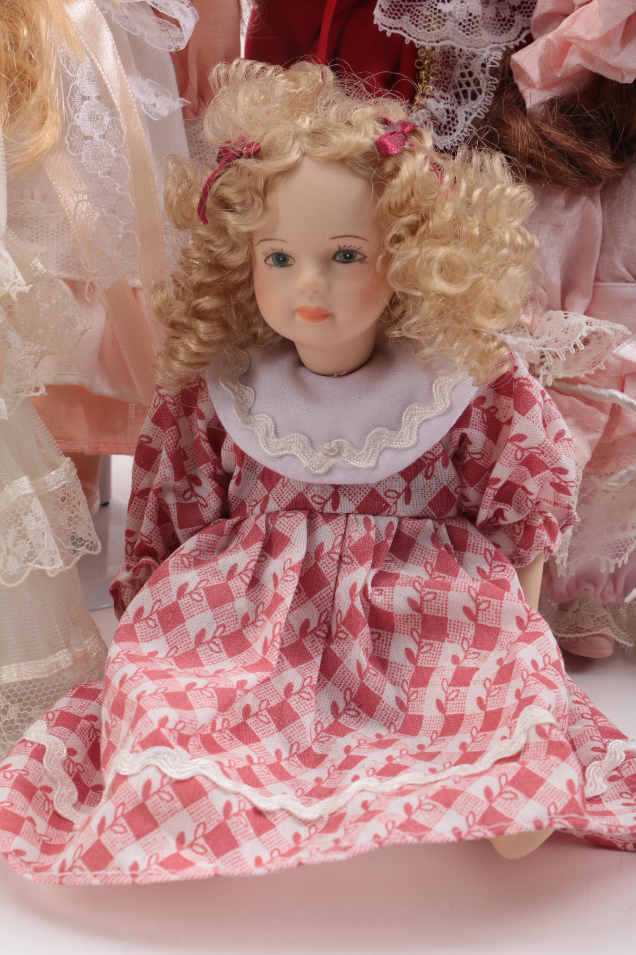 Vintage and Contemporary Porcelain Dolls